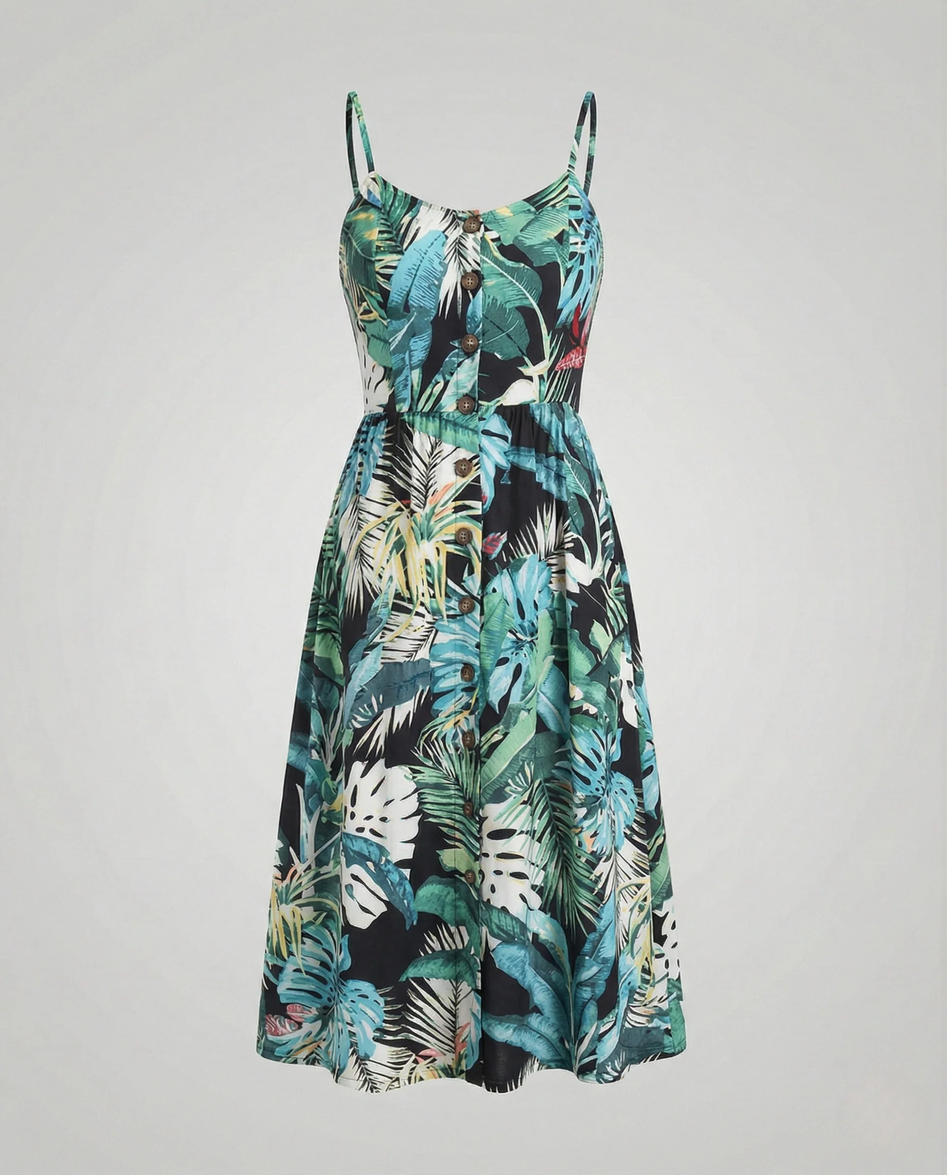 Freizeitkleid Damen Midikleid Träger - Image 5