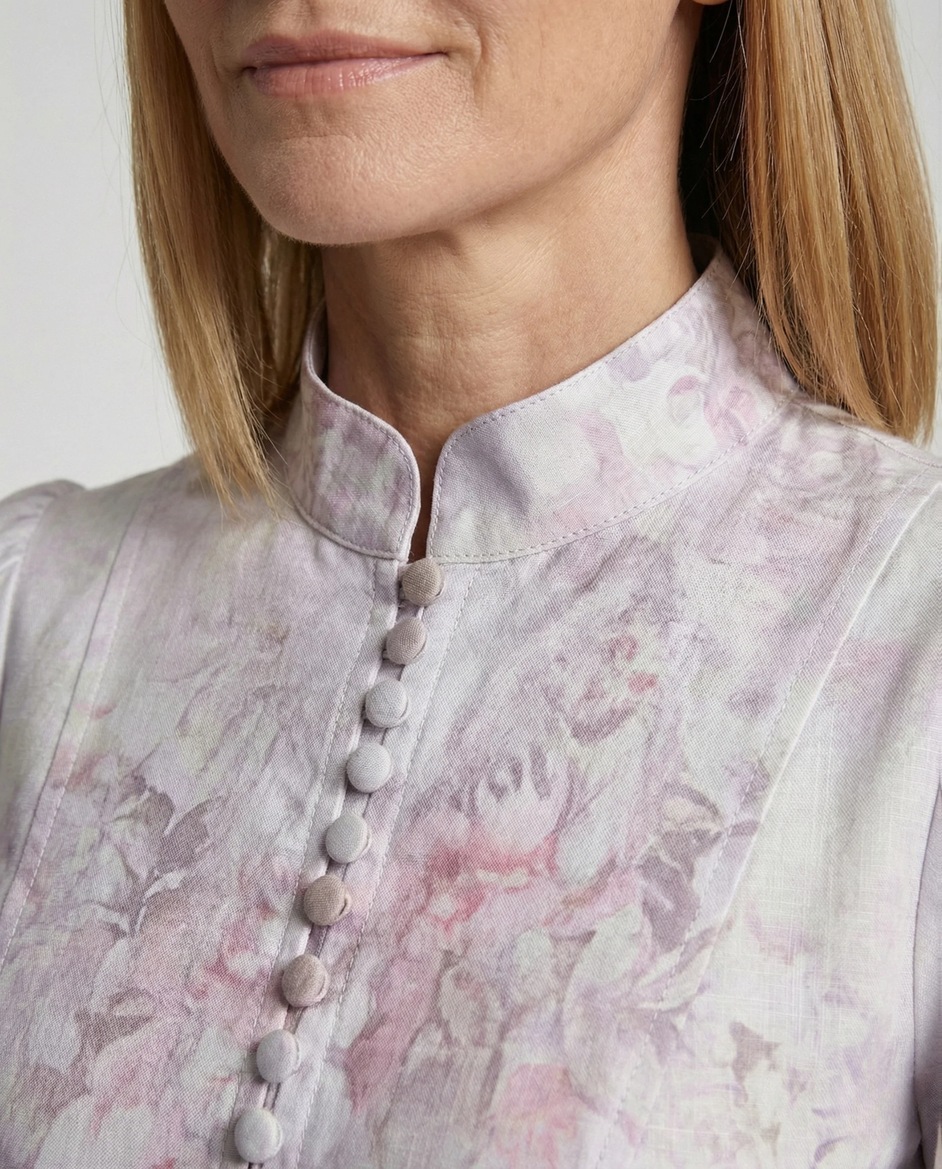 Tailliertes Minikleid Mit Ballonärmeln Damen - Image 3