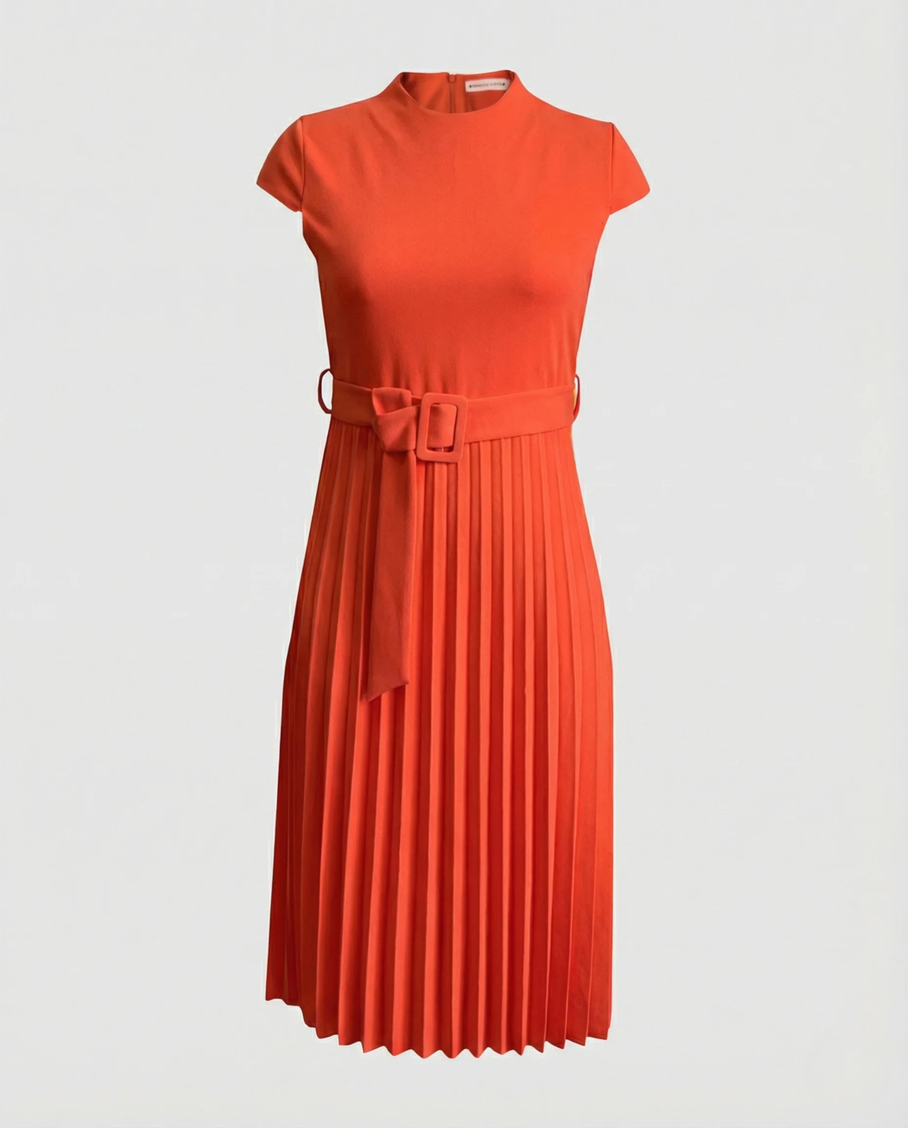 Damen Plissee-Midikleid mit Stehkragen - Image 5