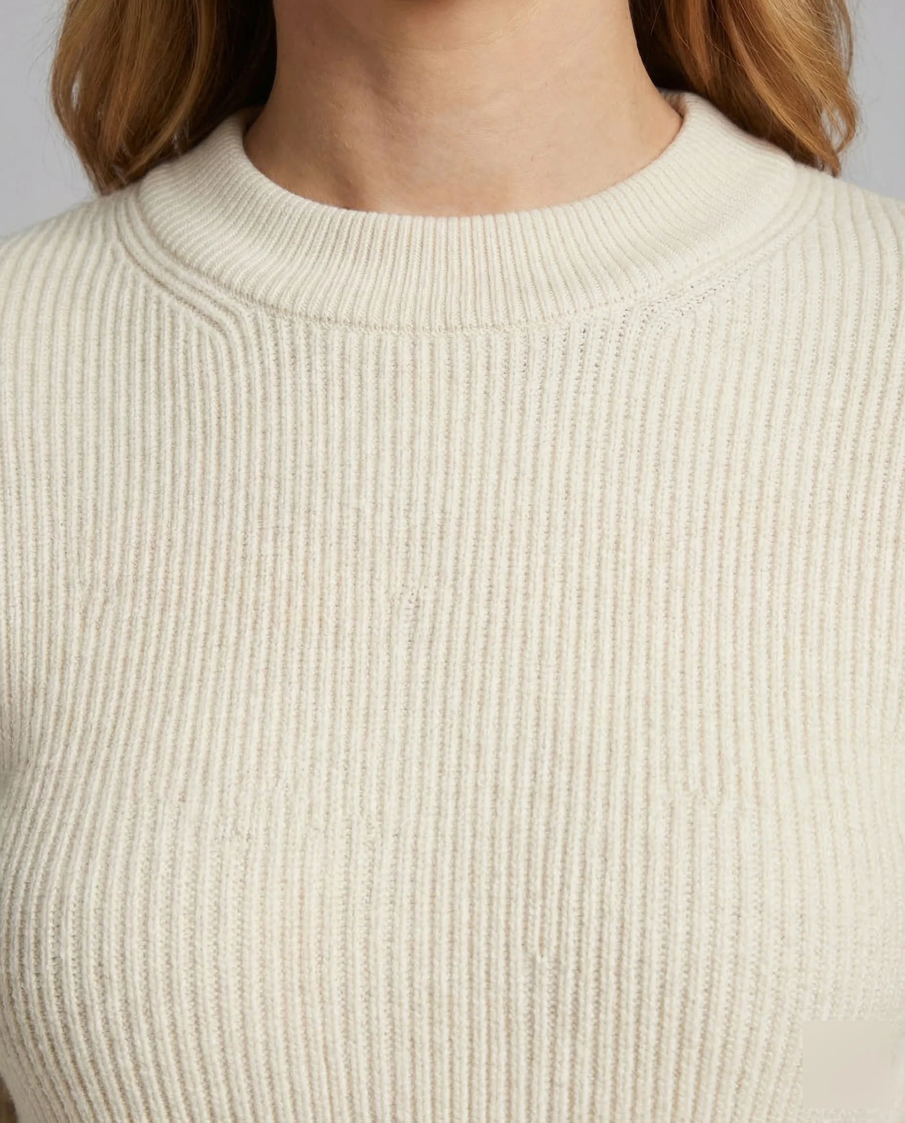 Damen Ripp Crop Top Perlen - Image 3