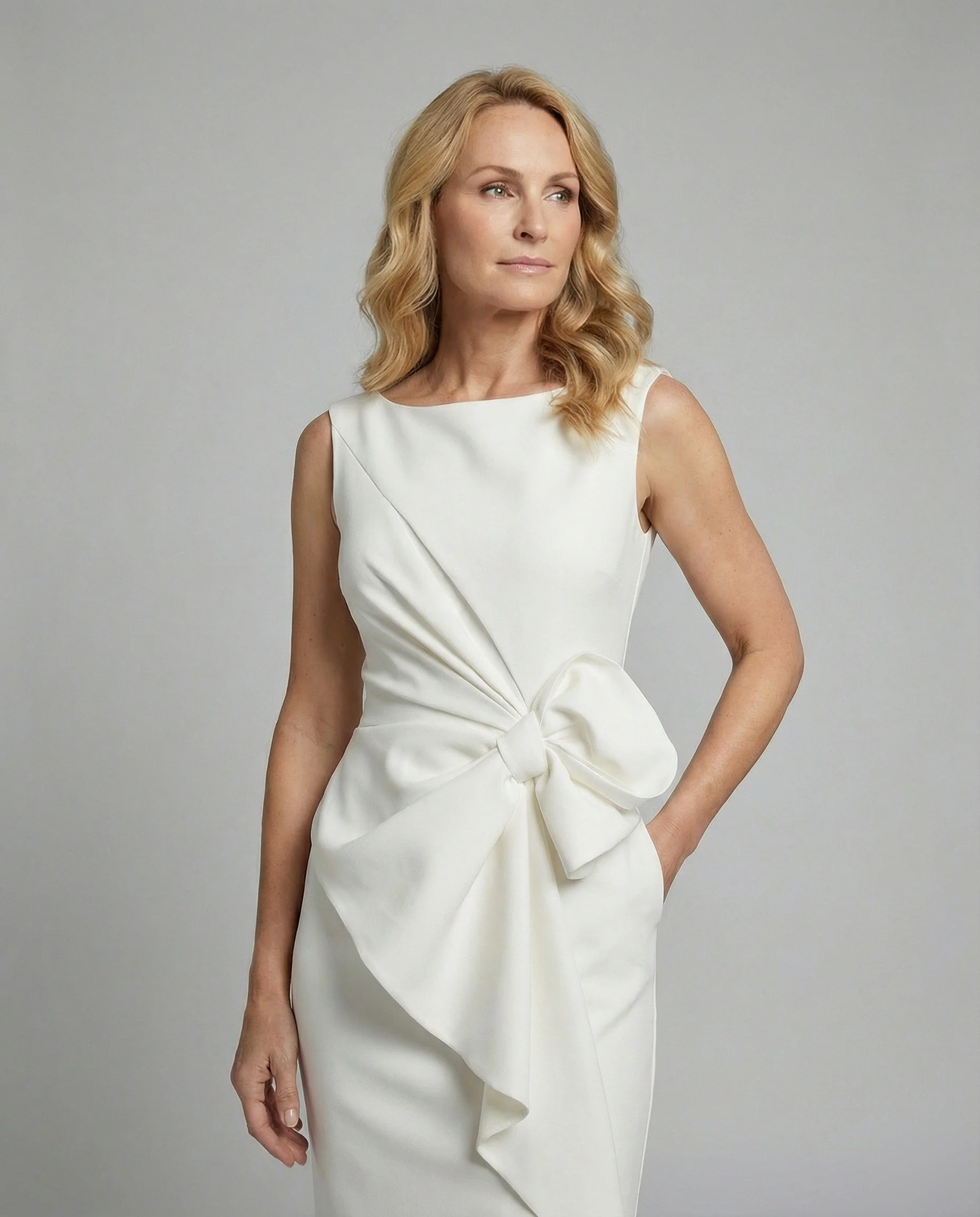 Damen Abendkleid elegant Satin