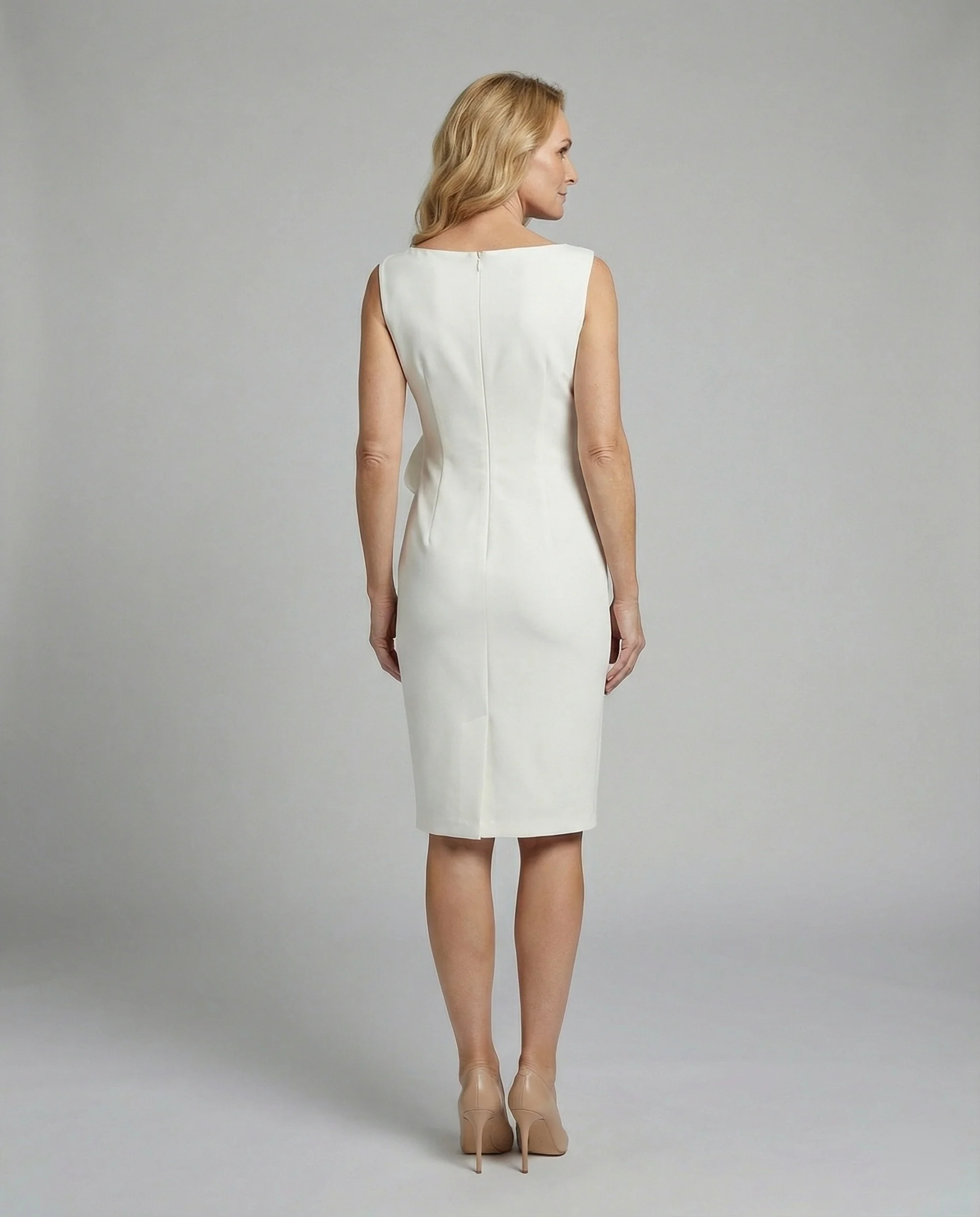 Damen Abendkleid elegant Satin - Image 3