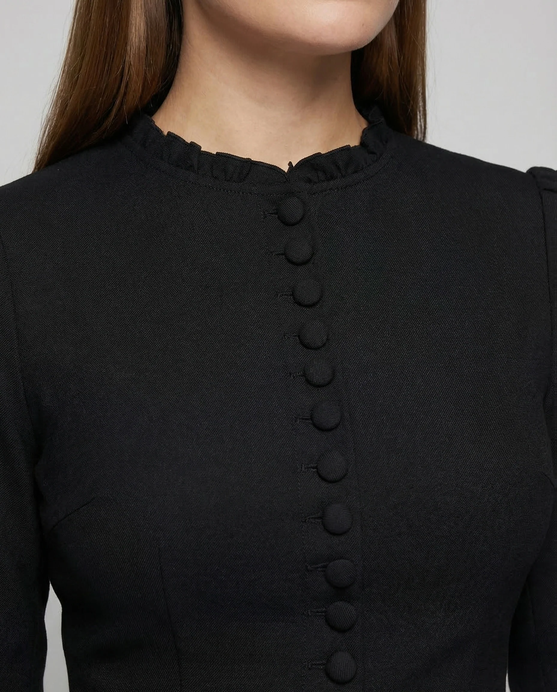 Damen Skaterkleid Rüschenkragen - Image 3