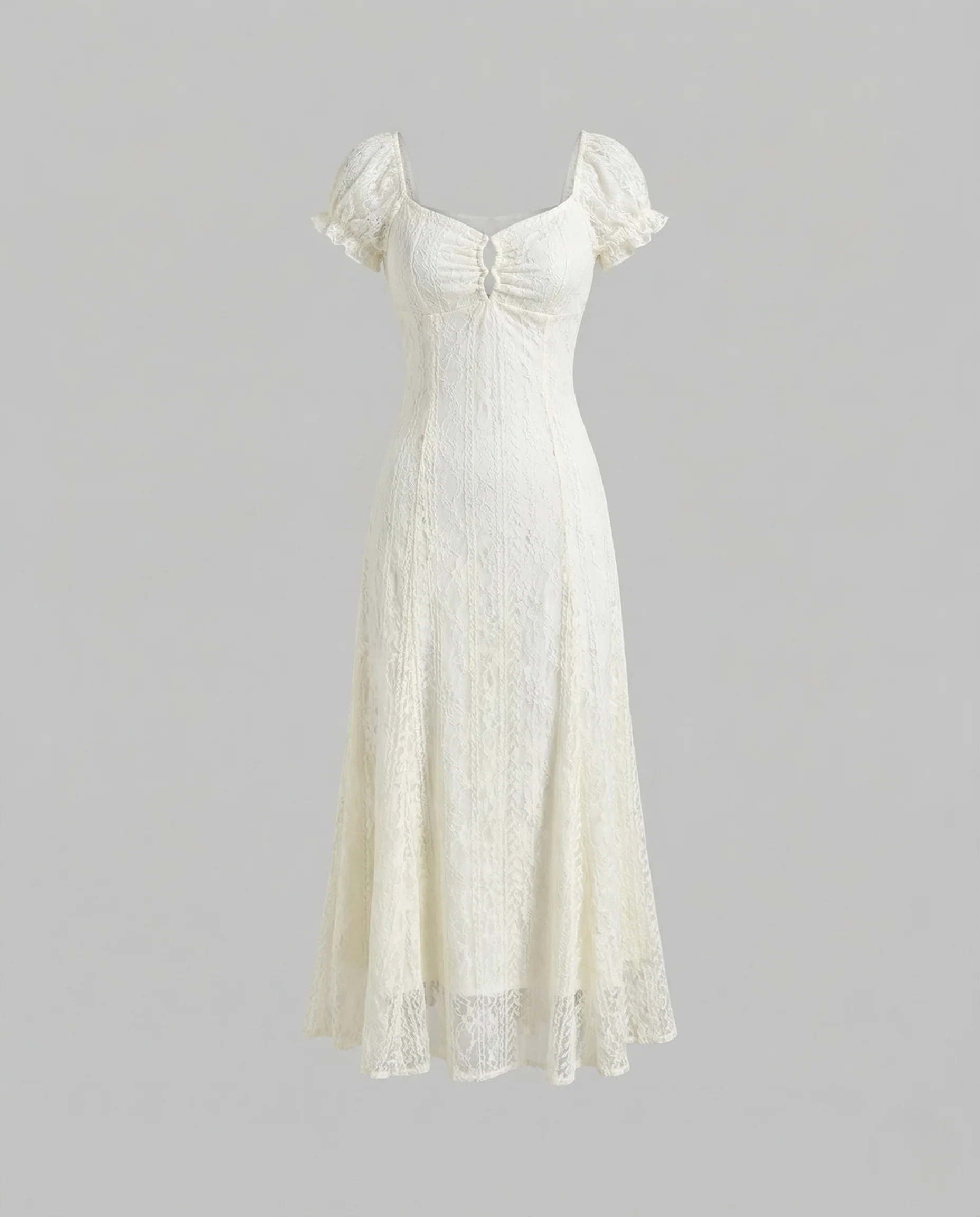 Damen Spitzen Korsettkleid A-Linie - Image 5