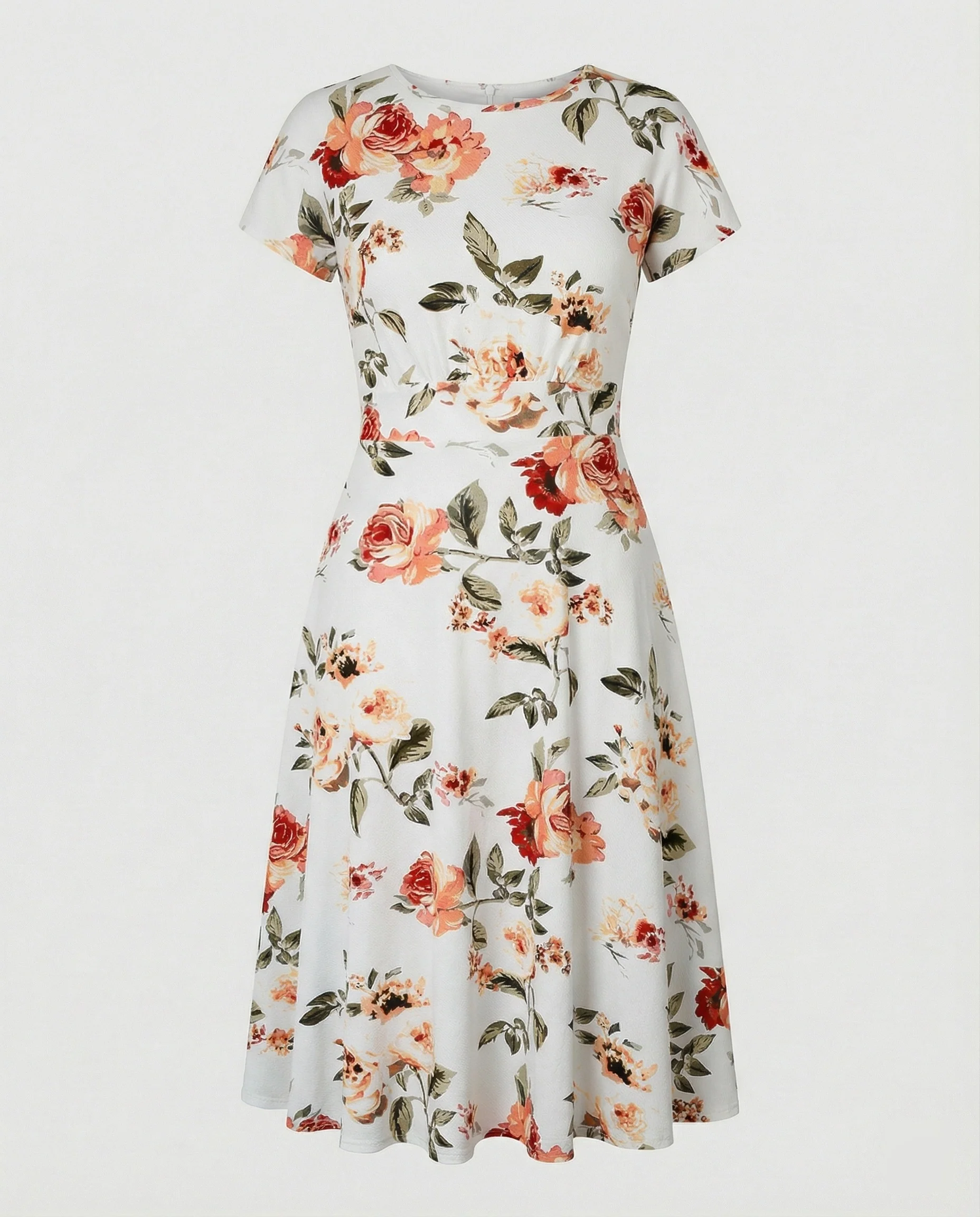 Damen Blumenkleid Midikleid Floral - Image 13