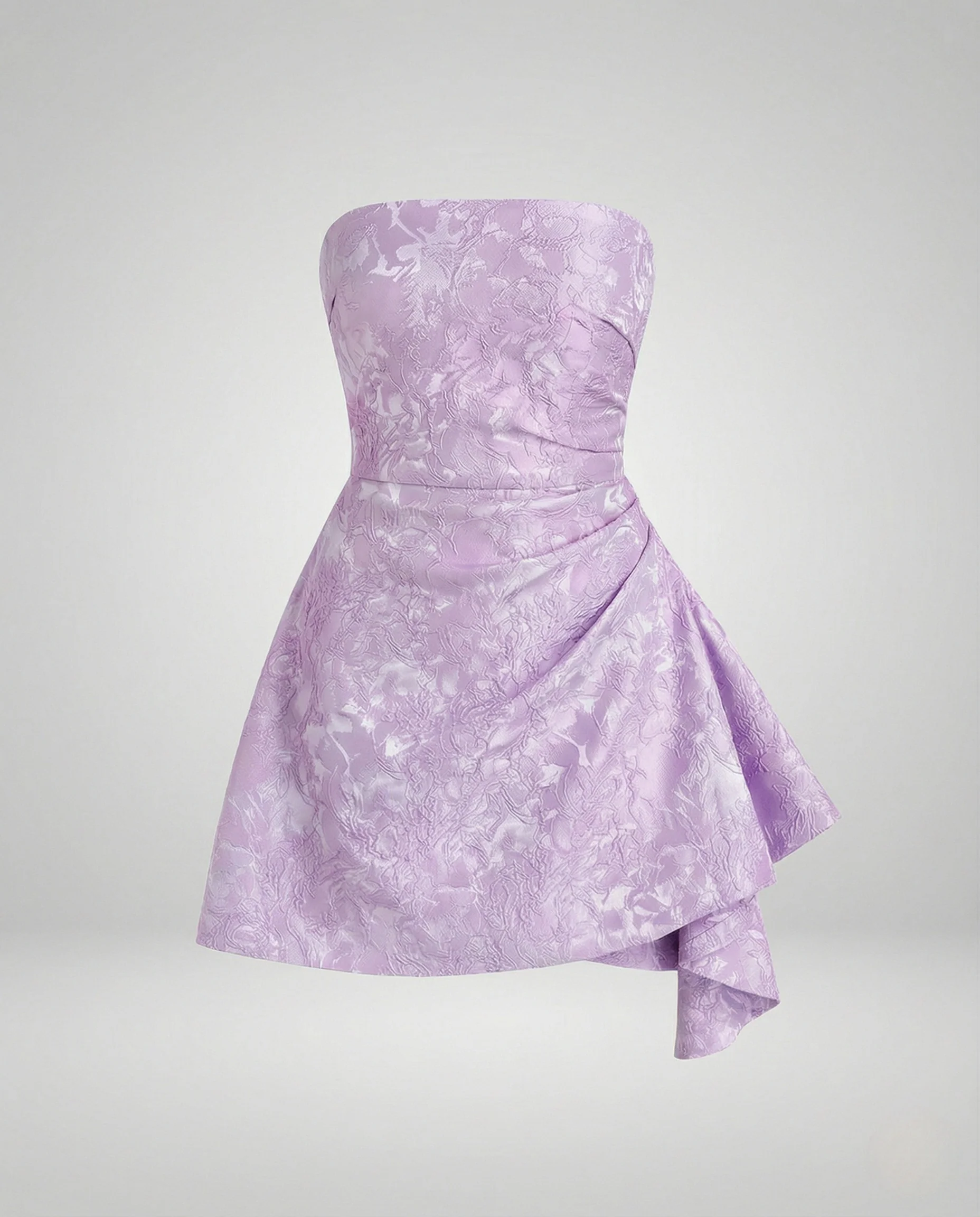Damen Trägerloses Jacquard-Minikleid mit Korsage - Image 7