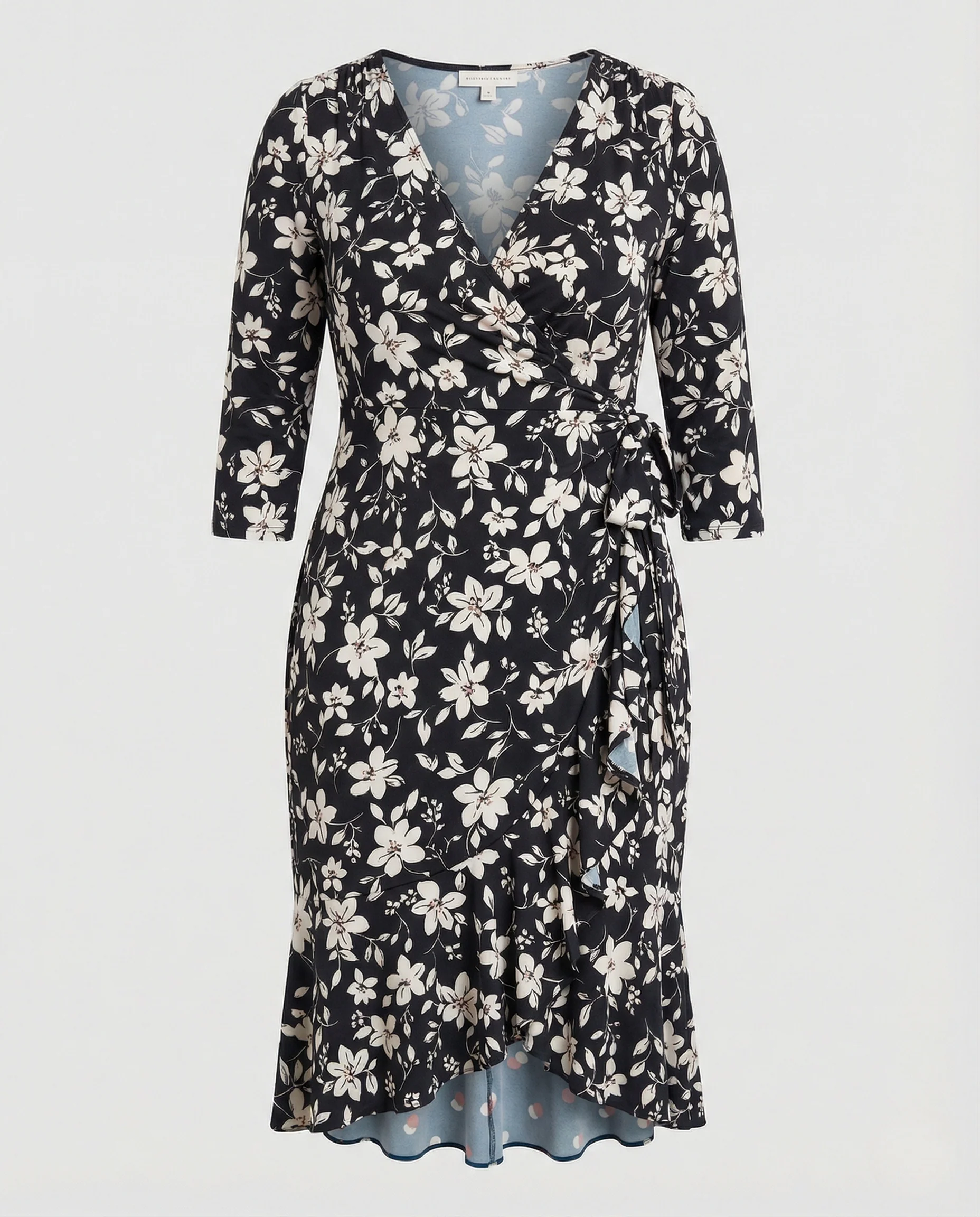 Freizeitkleid Damen Wickelkleid Jersey - Image 5