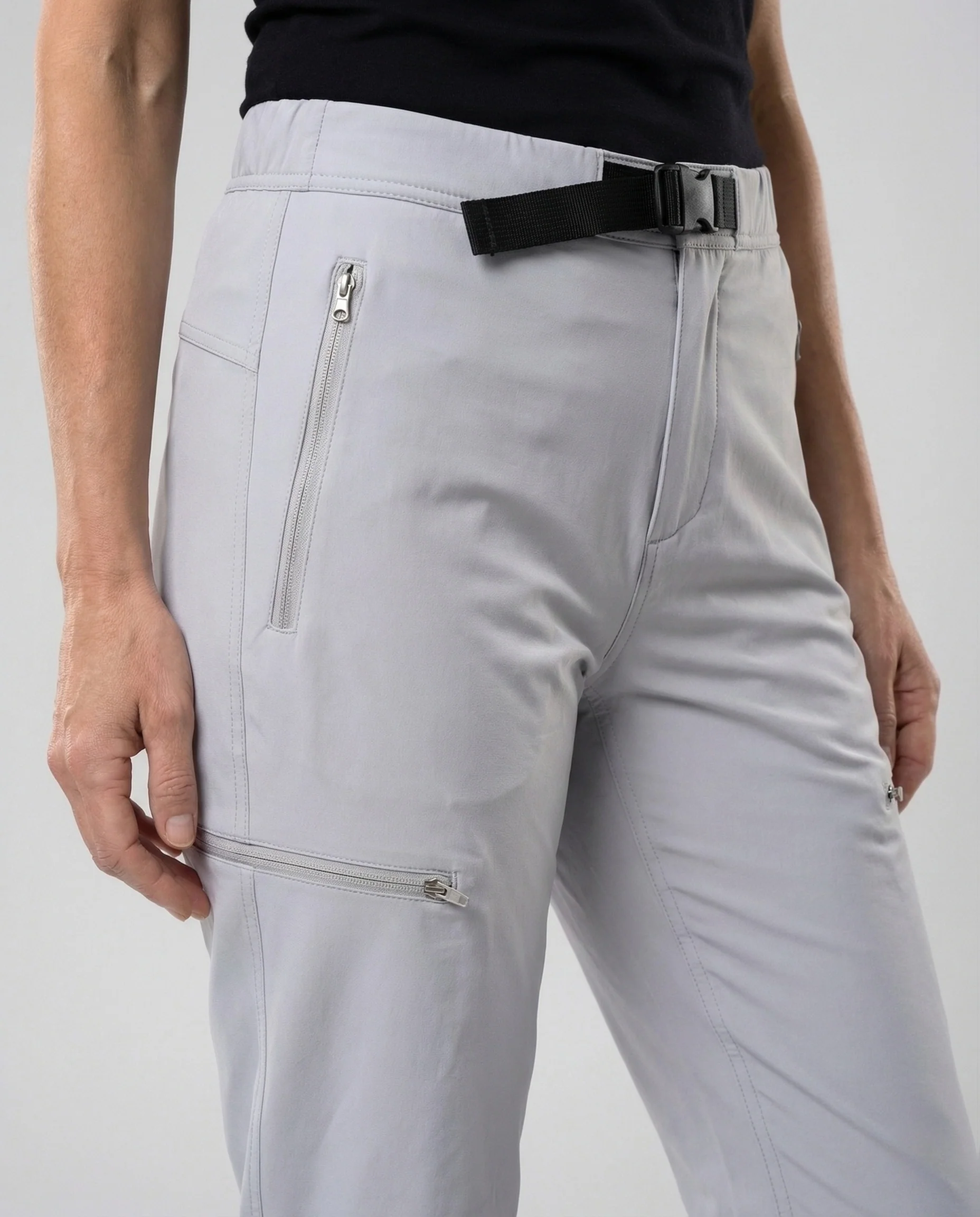 Damen Utility Hose mit Gürtel & Zipper Taschen - Image 3