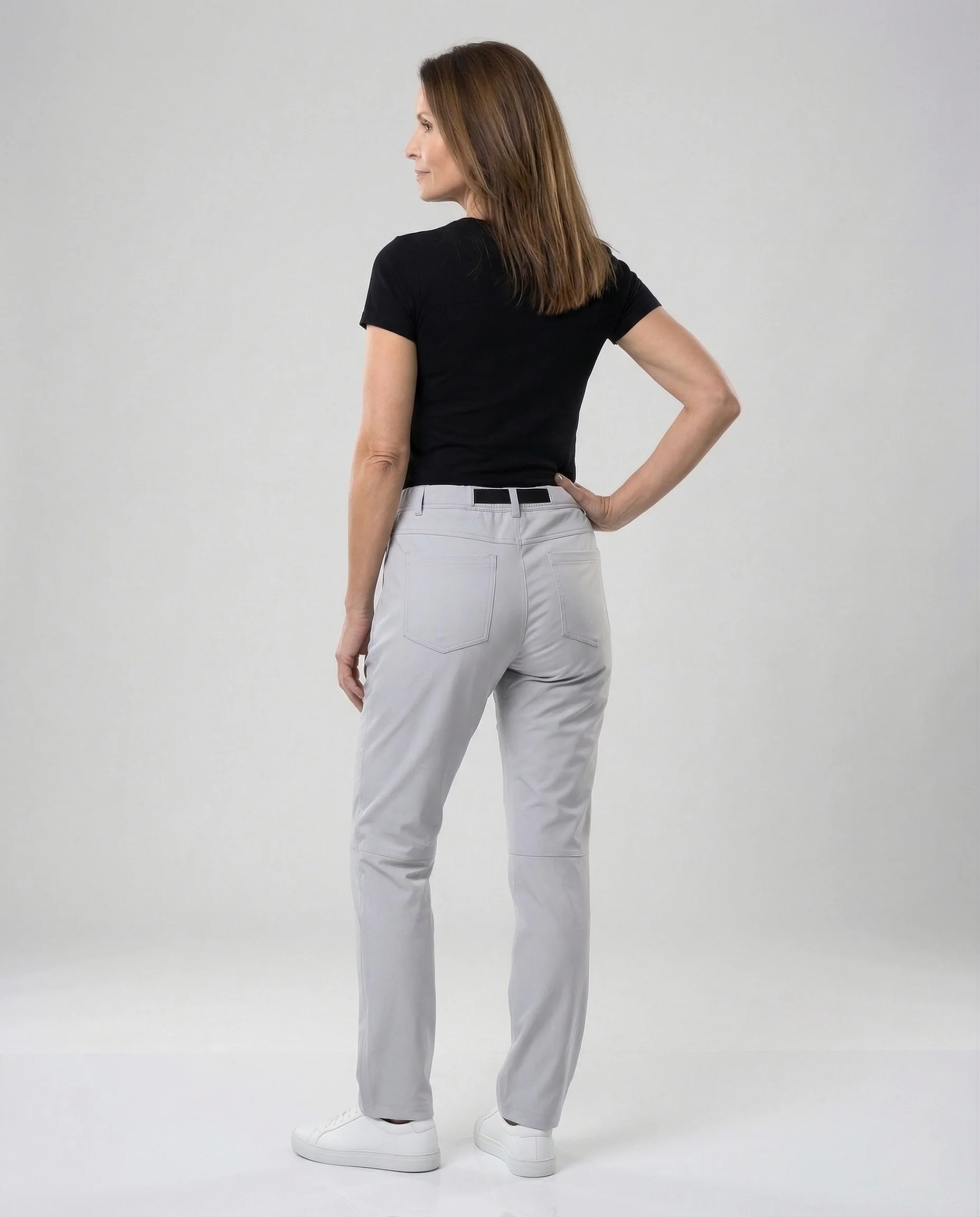 Damen Utility Hose mit Gürtel & Zipper Taschen - Image 4