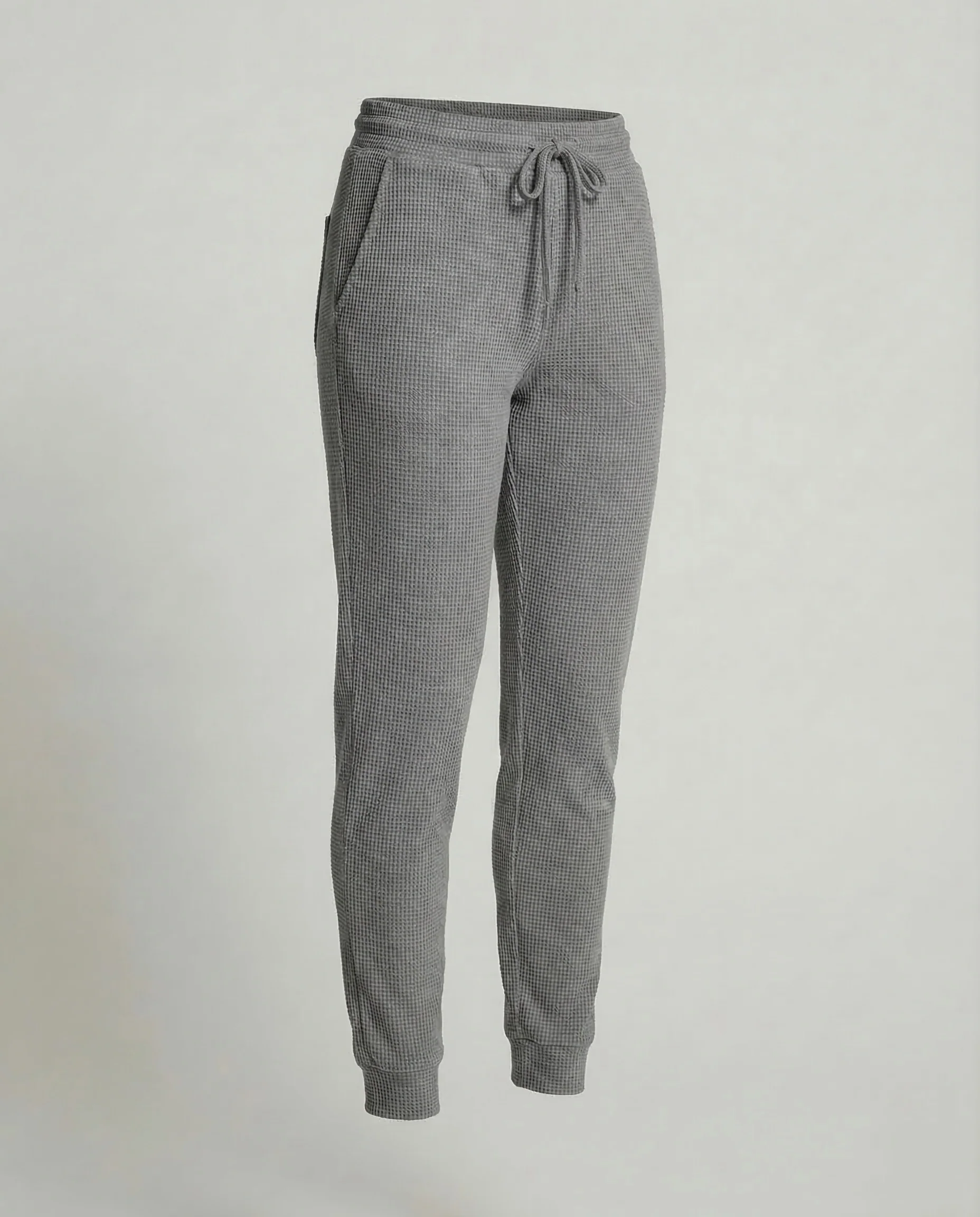 Damen Waffelstrick Jogginghose Thermo - Image 2