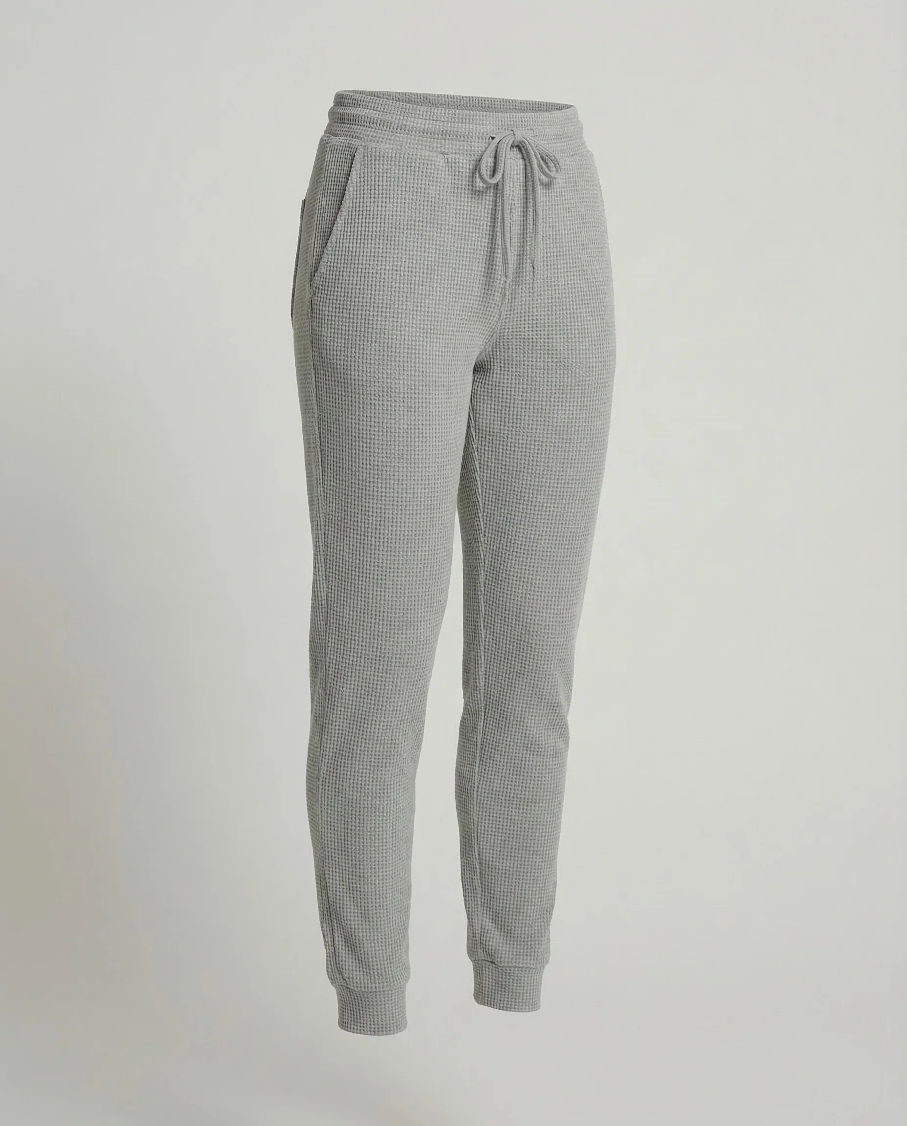 Damen Waffelstrick Jogginghose Thermo - Image 4
