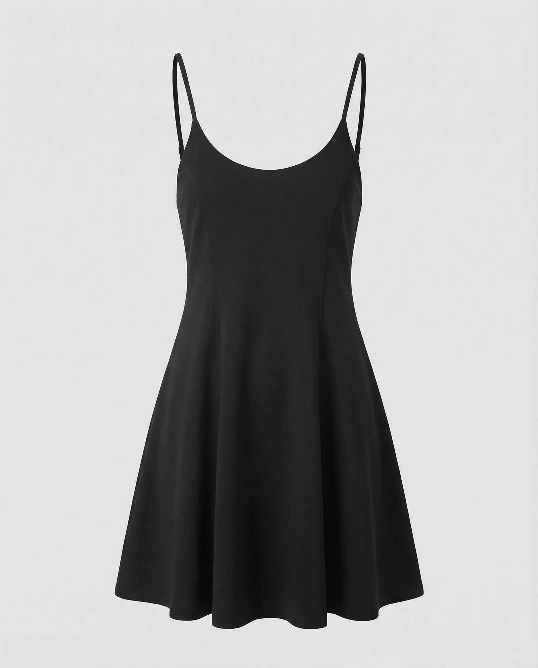 Damen Skater Sommerkleid mit Trägern