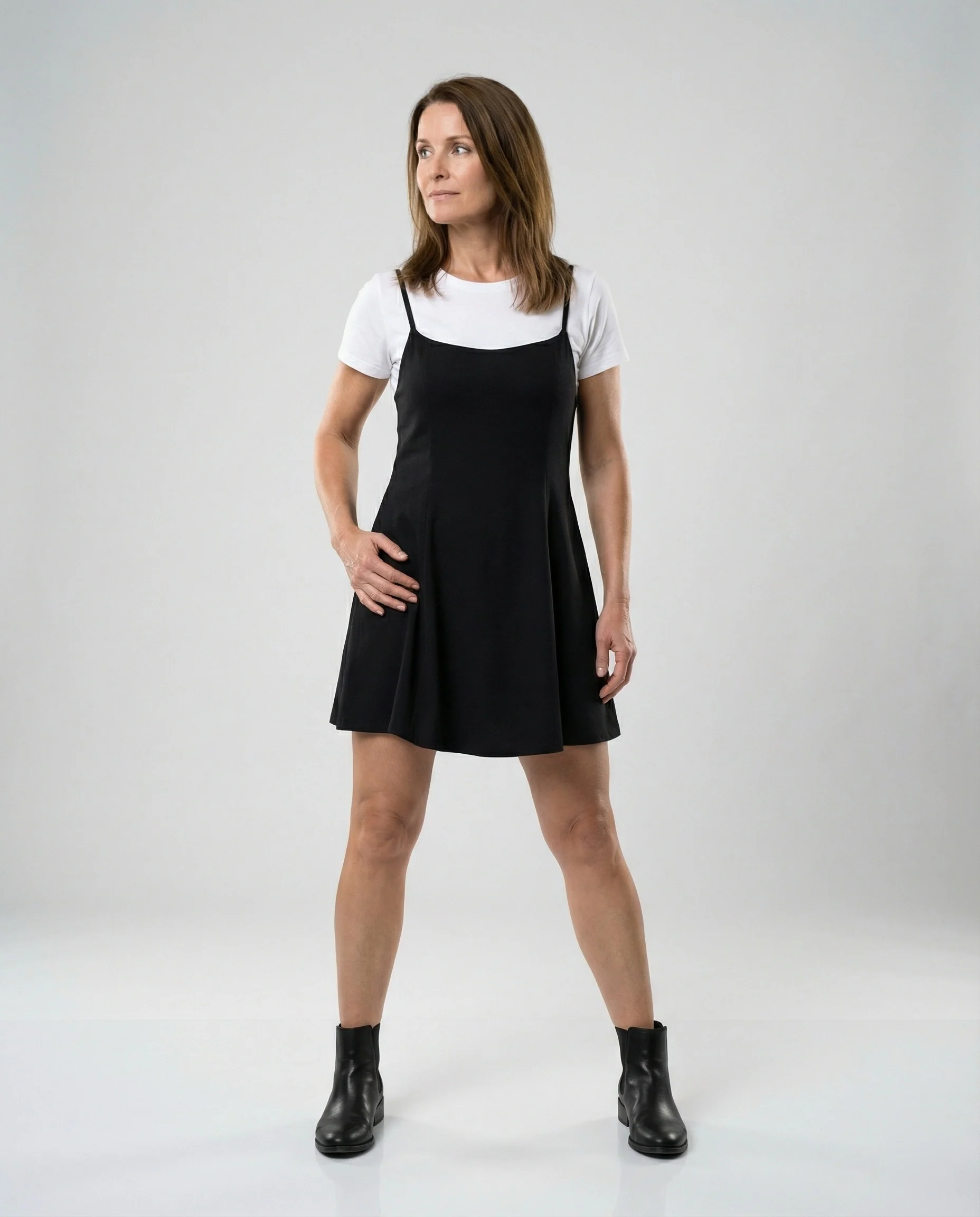 Damen Skater Sommerkleid mit Trägern - Image 4