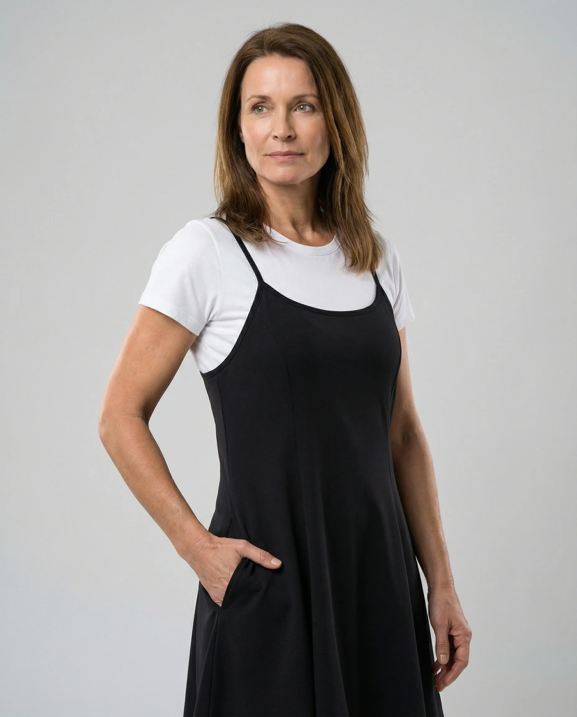 Damen Skater Sommerkleid mit Trägern - Image 5