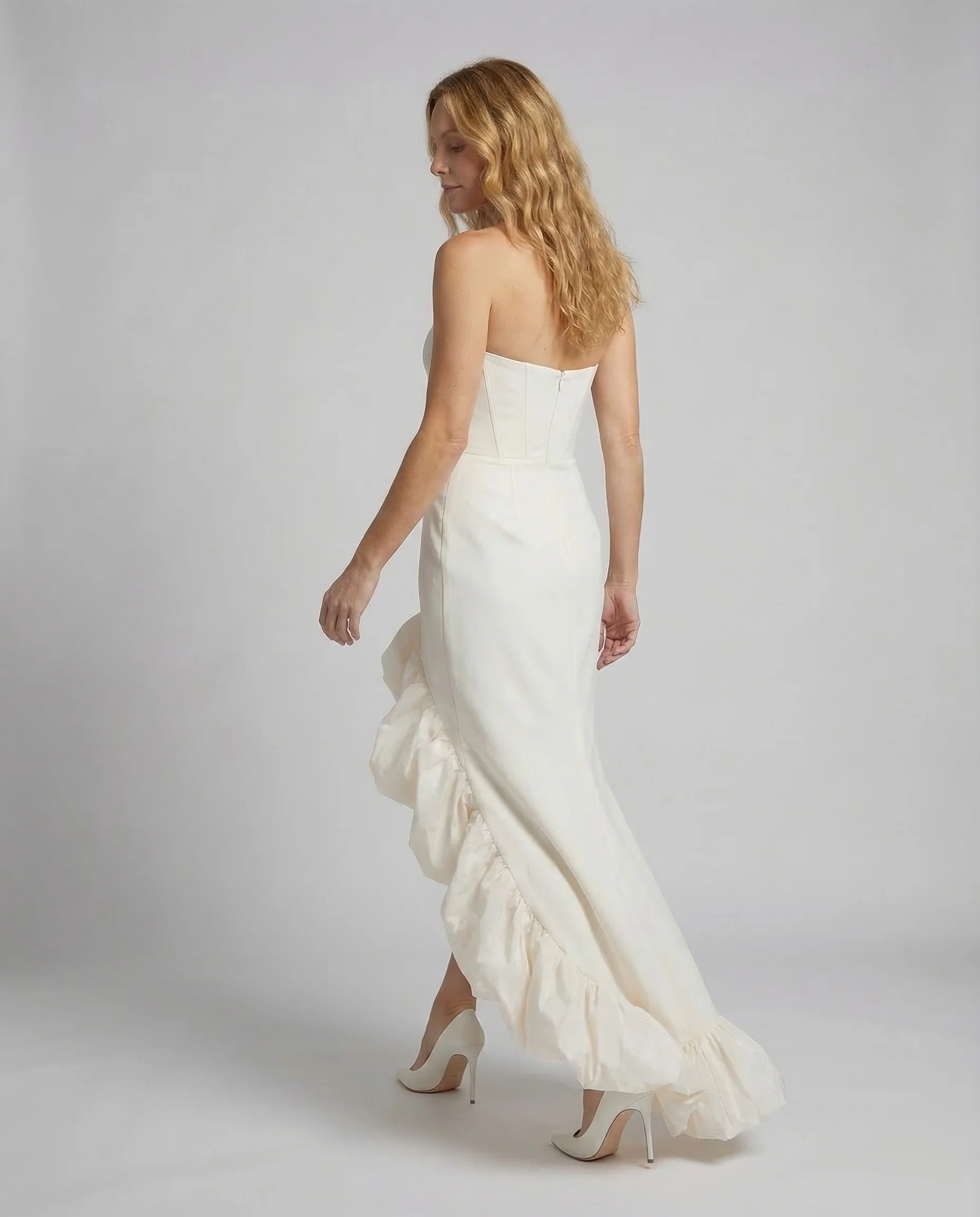 Damen Abendkleid trägerlos Meerjungfrau - Image 4
