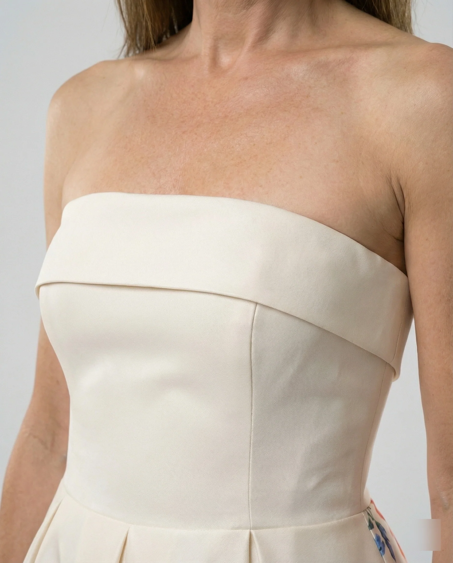 Damen Abendkleid trägerlos mit Korsage - Image 2