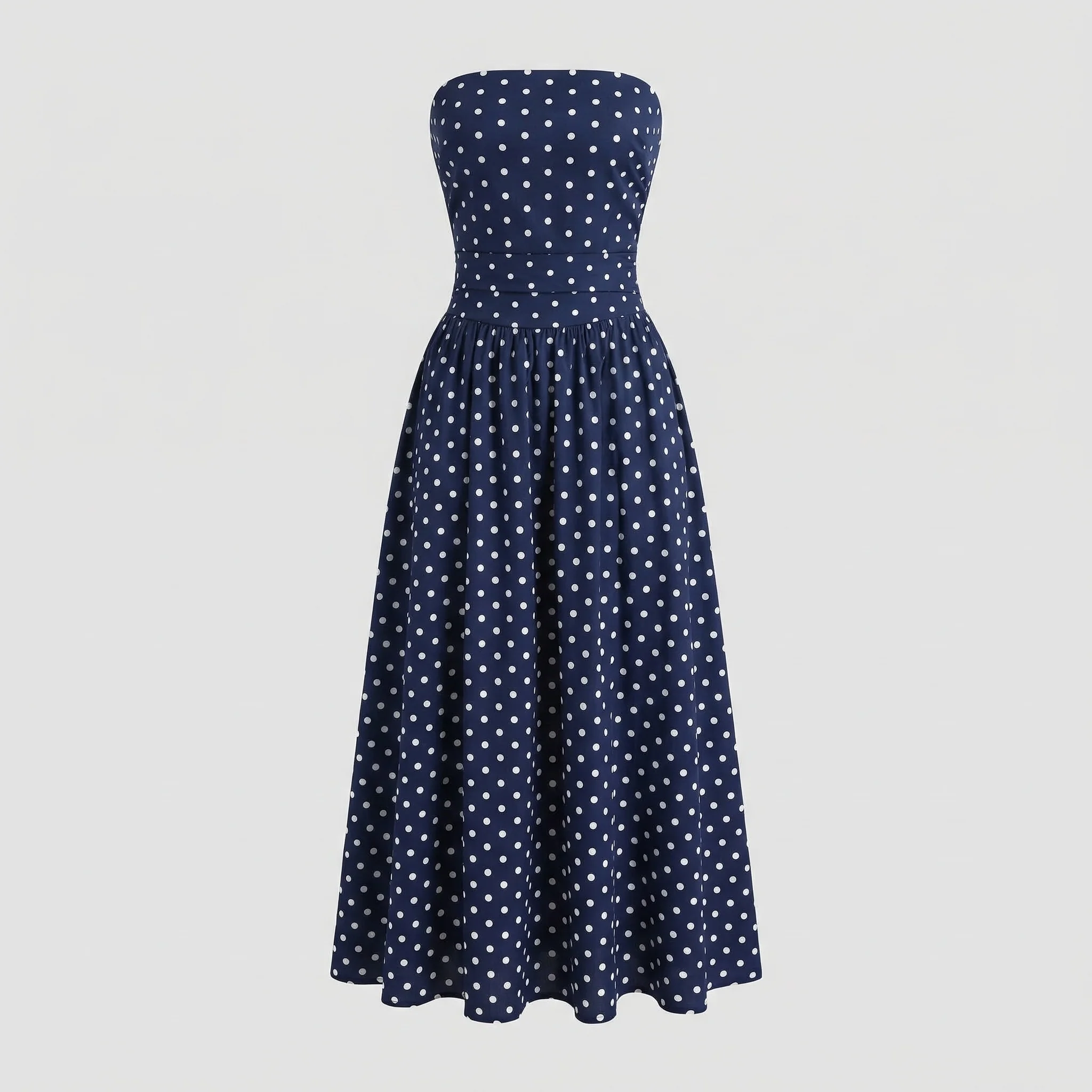 Damen Bandeau Sommerkleid Retro - Image 5