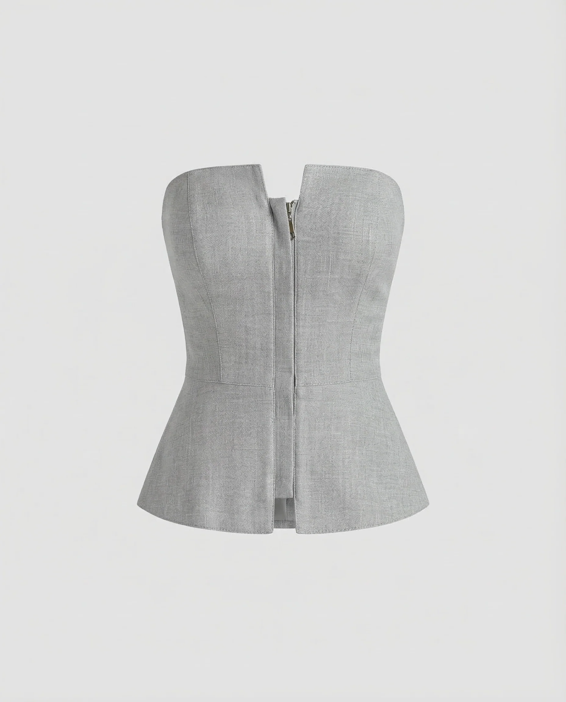 Damen Peplum Top Trägerlos - Image 5