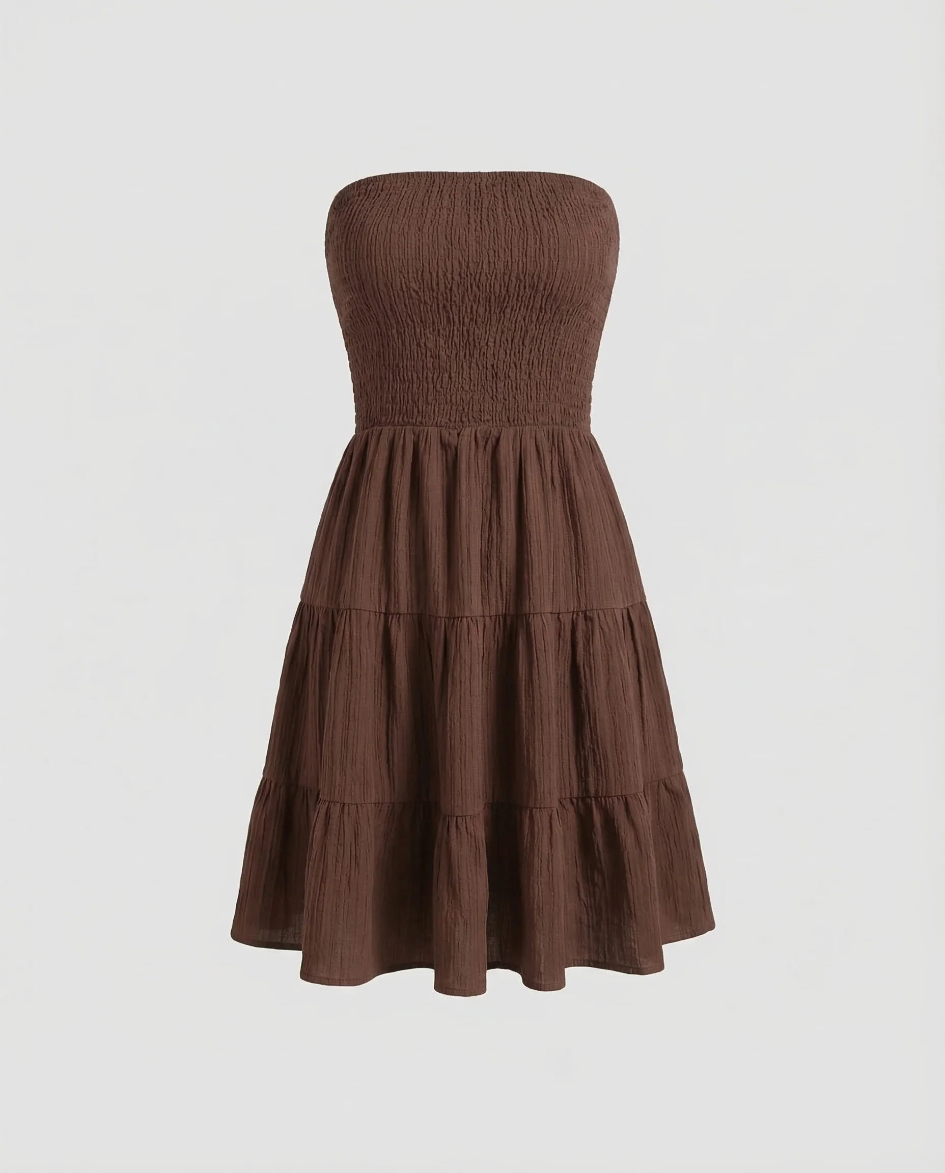 Damen Stufenkleid Trägerlos - Image 5