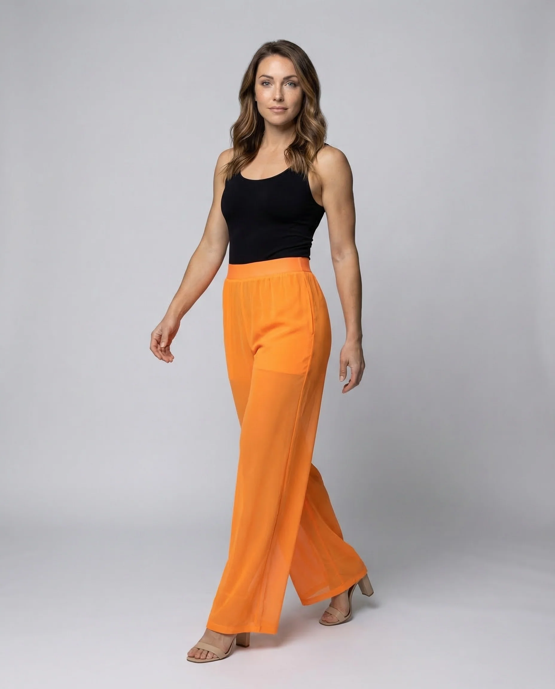 Damen Mesh Hose Weit