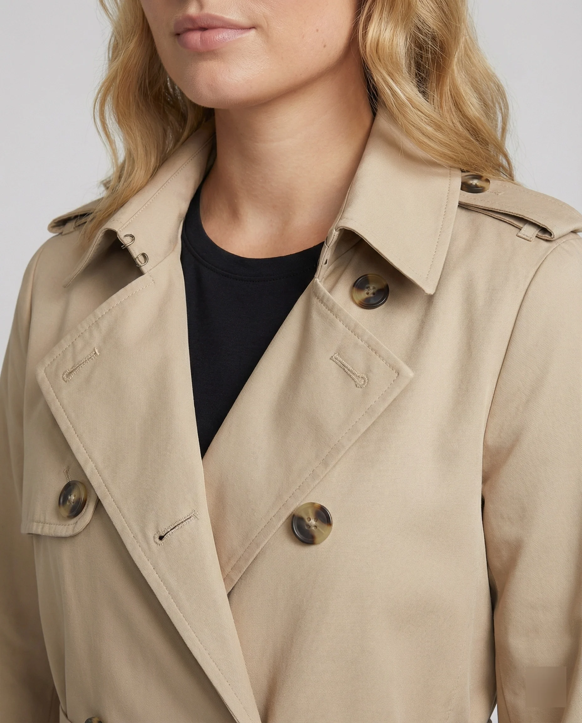 Überlanger taillierter Trenchcoat mit Gürtel und doppelreihiger Knopfleiste Heidi-Mode - Image 5