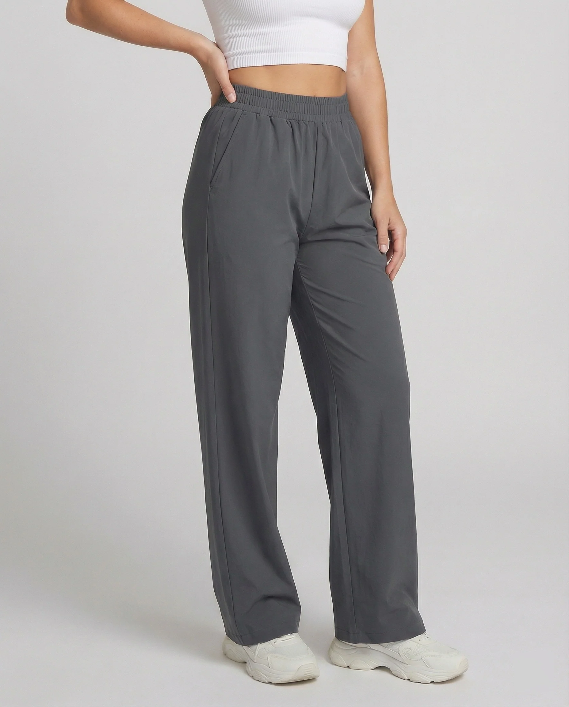 Ultraleichte Outdoor-Hose mit elastischem hochgeschnittenem Bund, Rundumstretch und weitem Bein Heidi-Mode - Image 2
