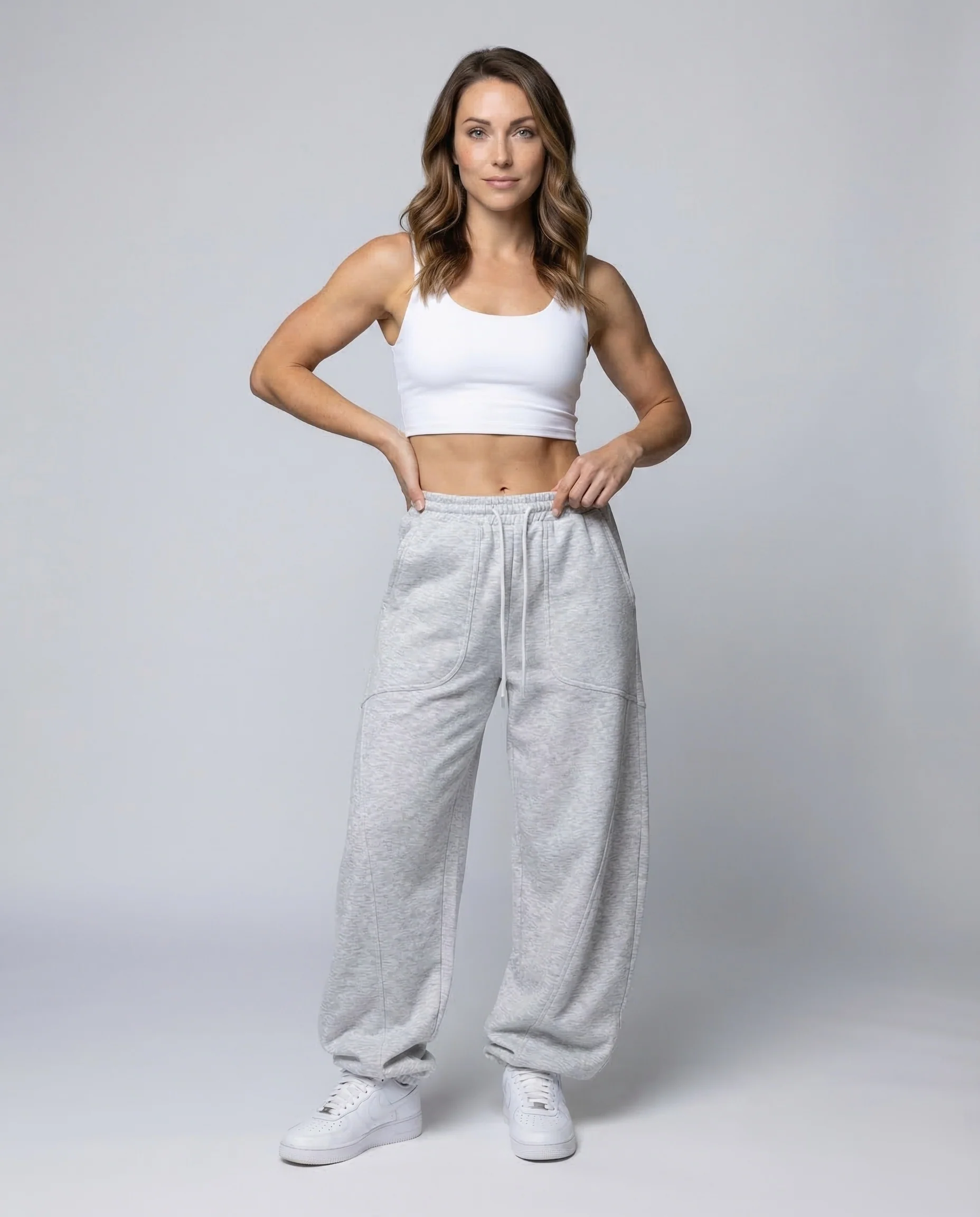 Damen Sweathose Ultraweit Naht