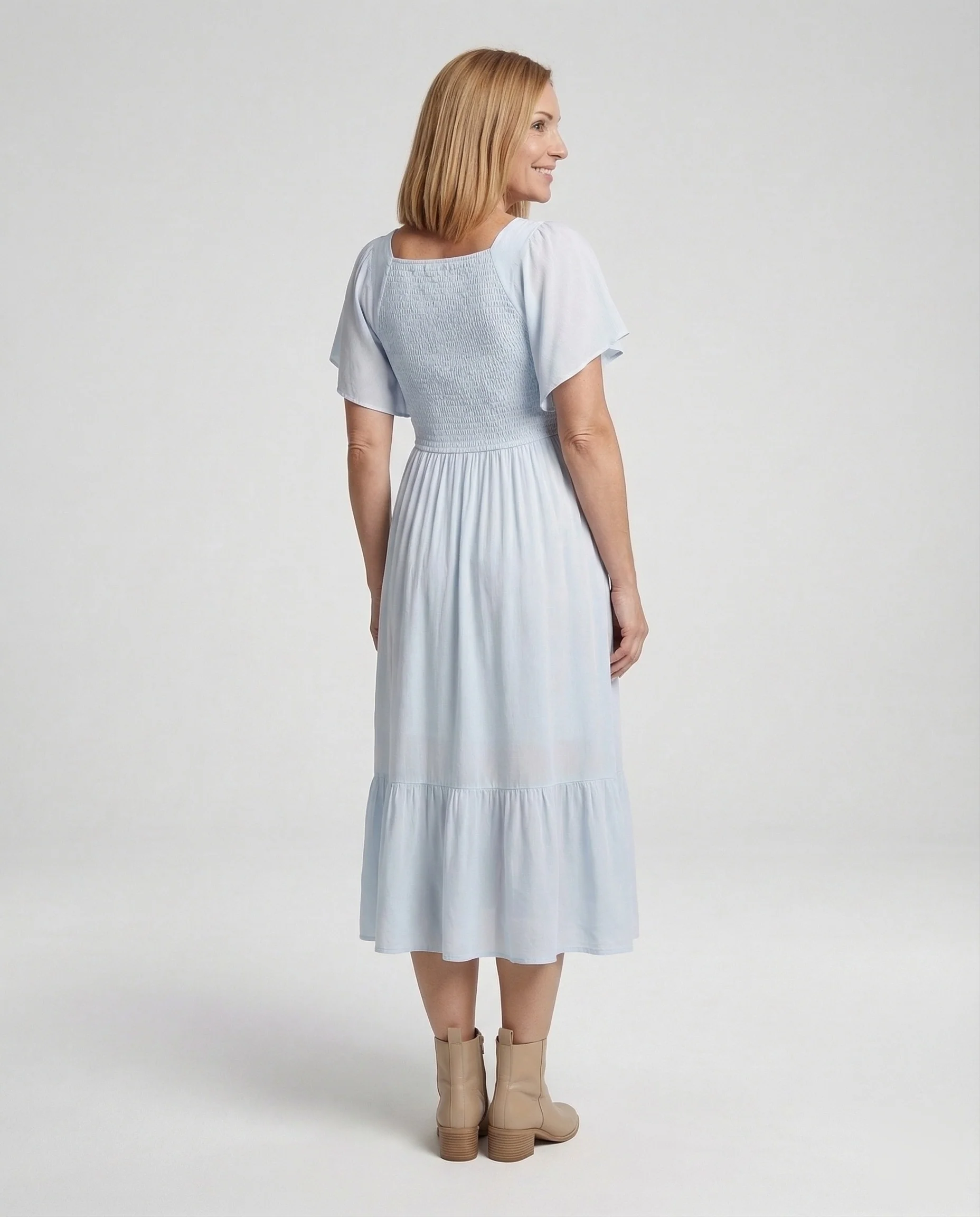 Damen Umstands- und Stillkleid mit Empire-Taille - Image 4