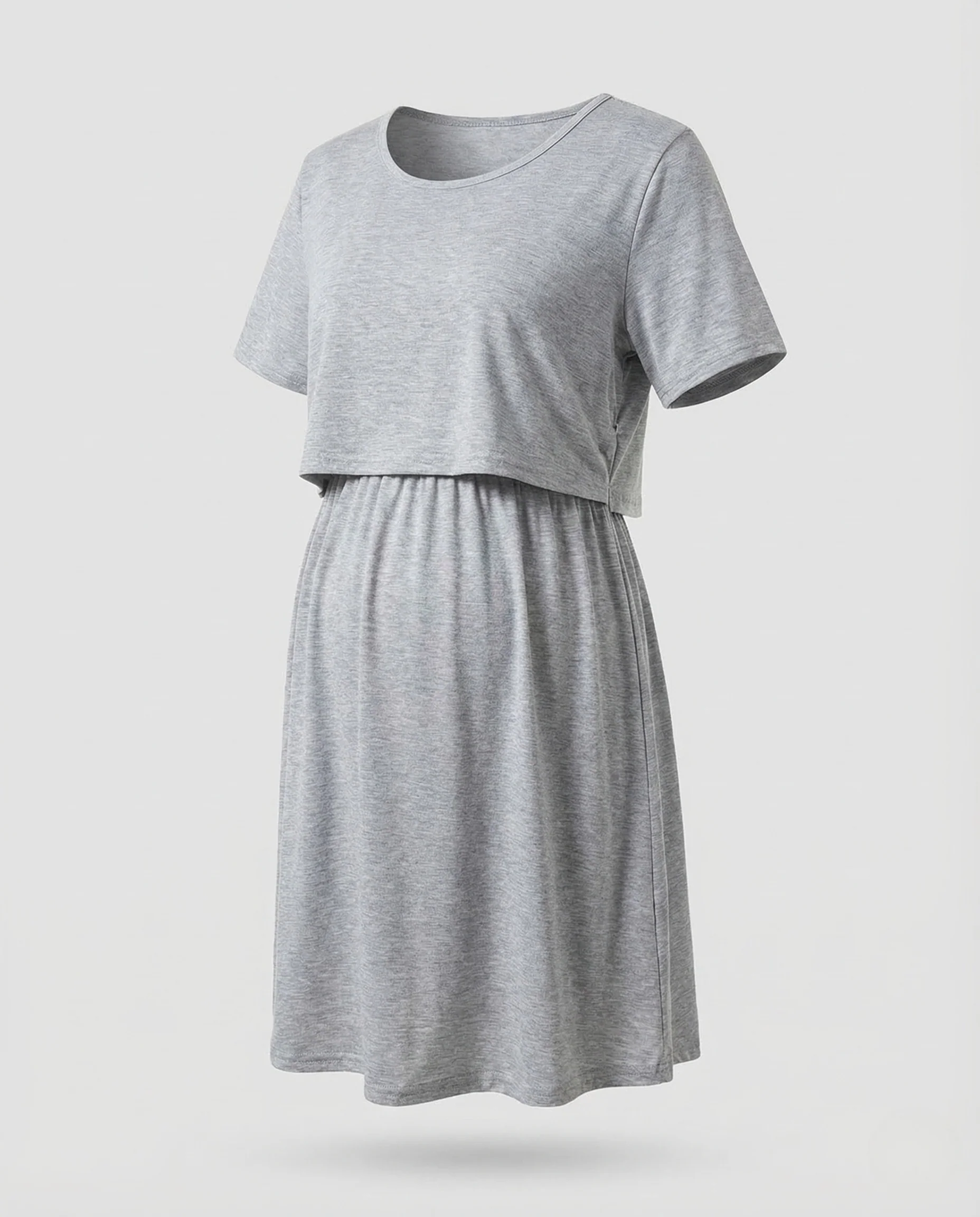 Damen Umstandskleid Stillkleid Elastikbund - Image 4
