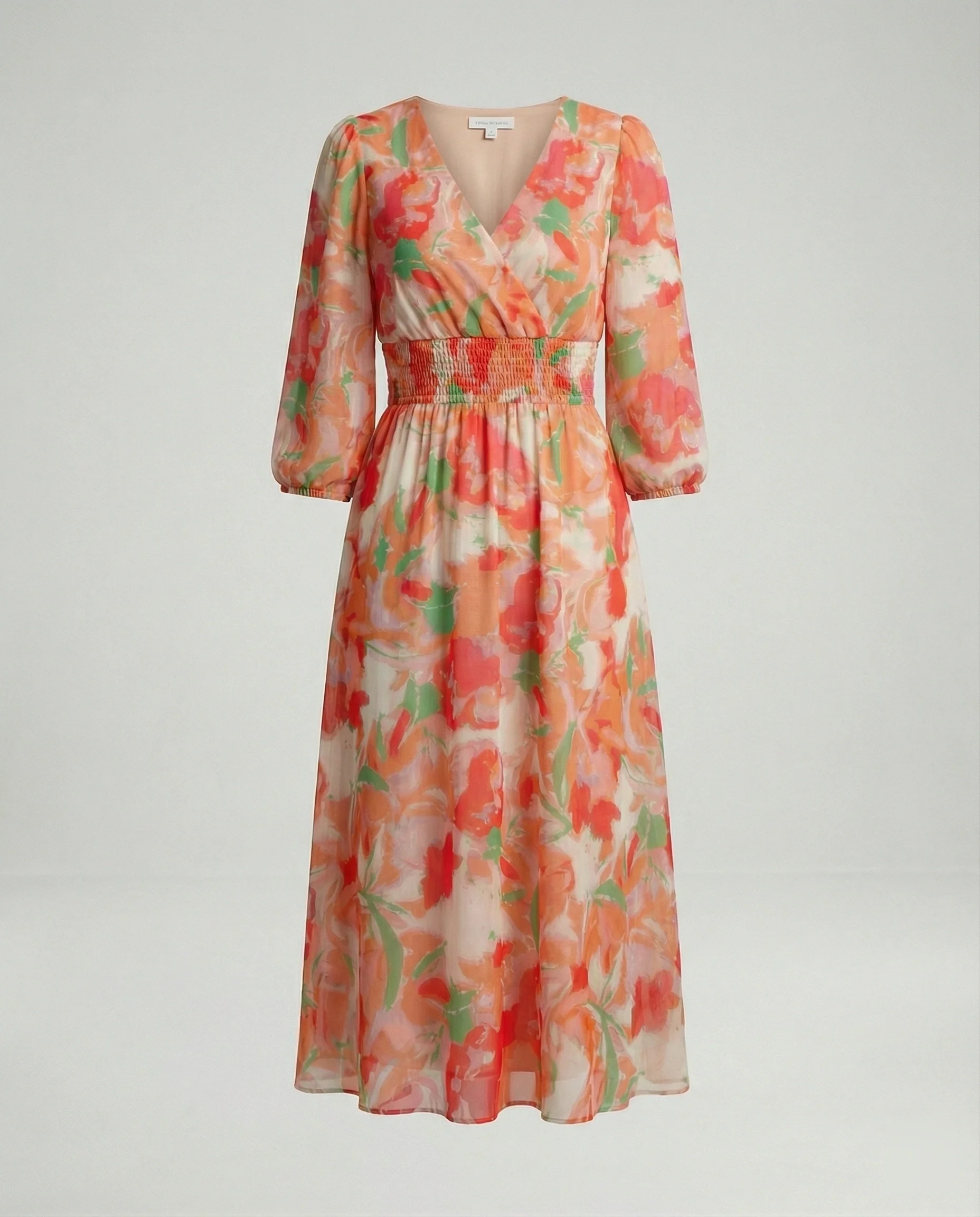 Damen Midikleid V-Ausschnitt Print - Image 7