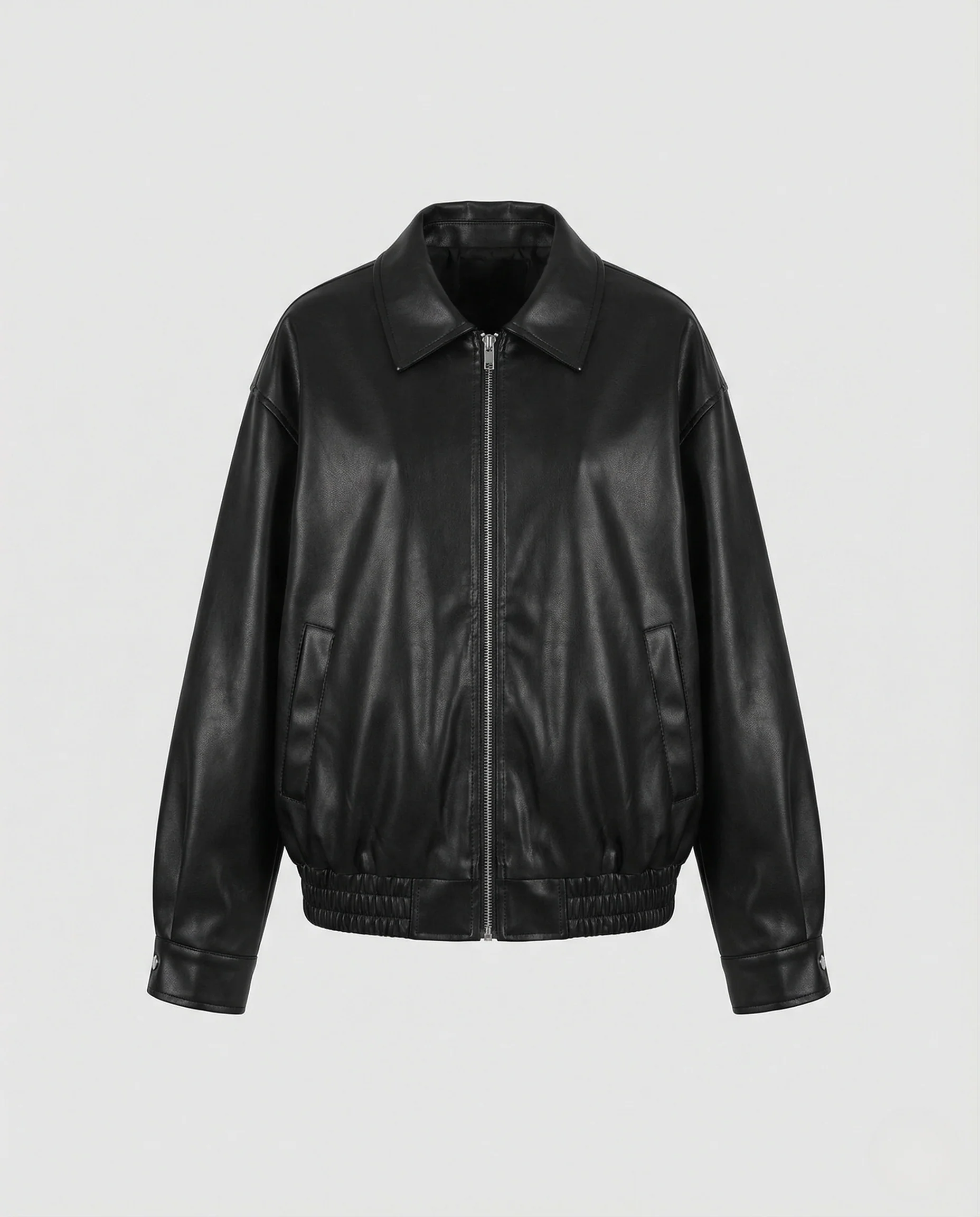 Damen Hemdjacke in Lederoptik - Image 5