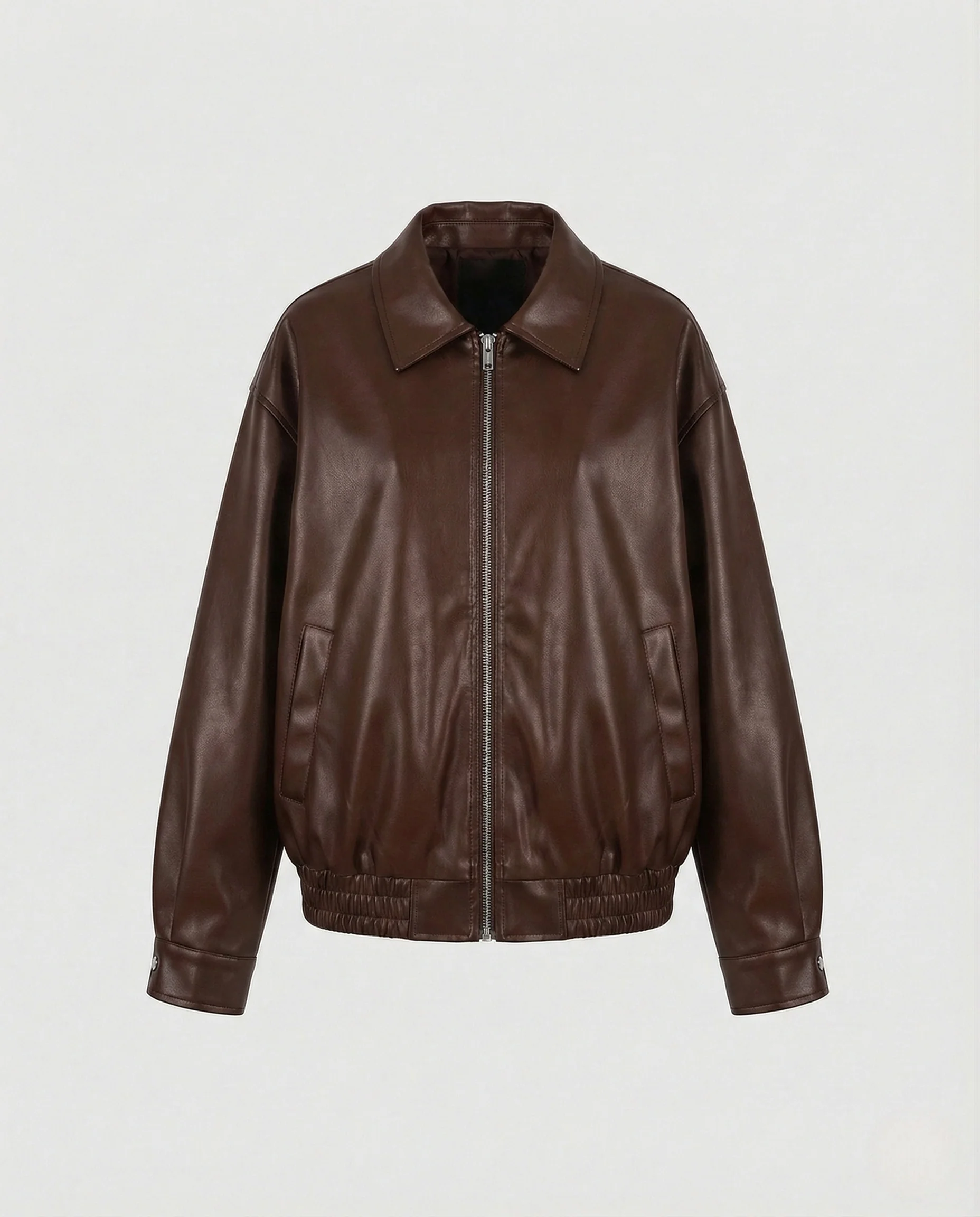 Damen Hemdjacke in Lederoptik - Image 6