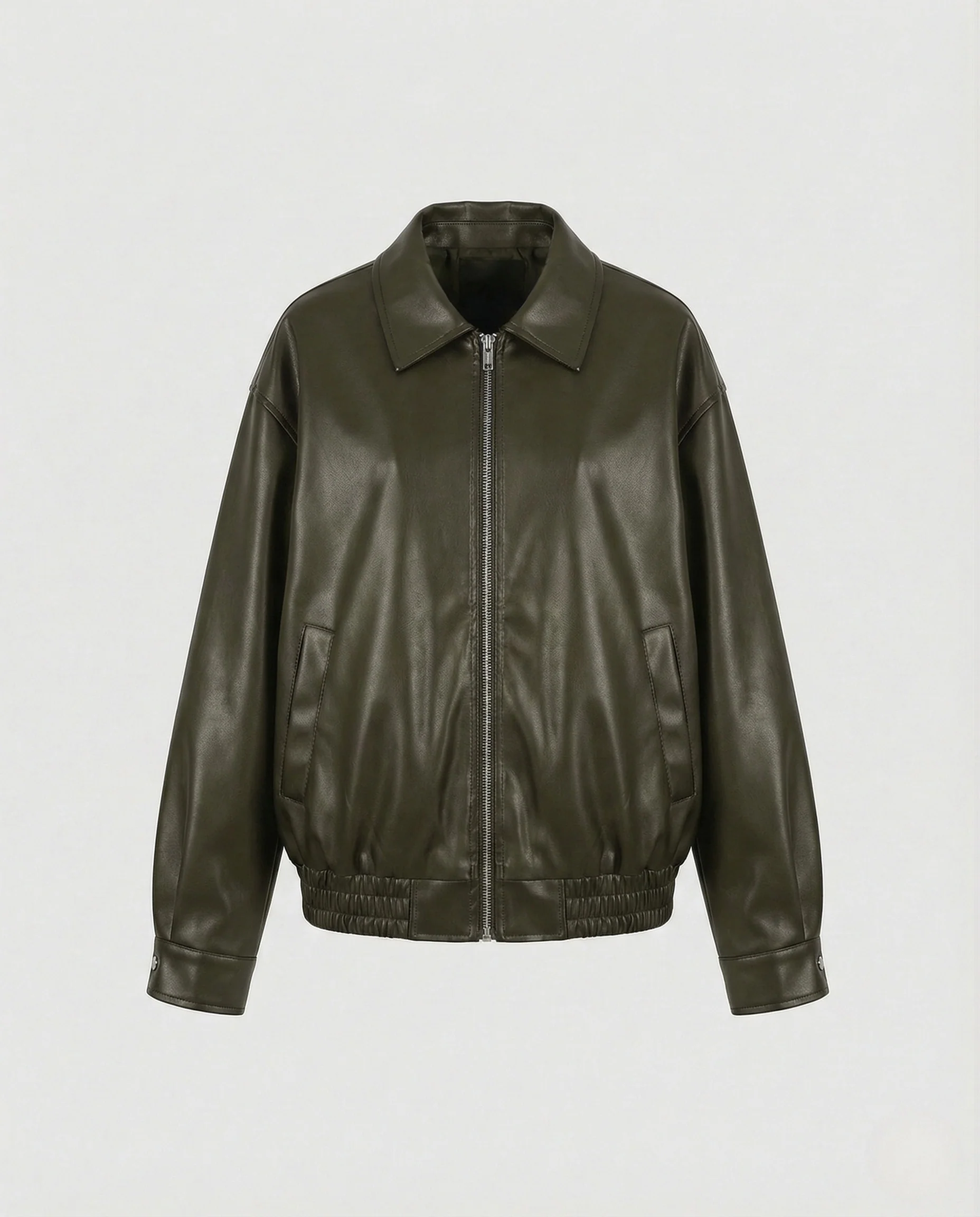 Damen Hemdjacke in Lederoptik - Image 7