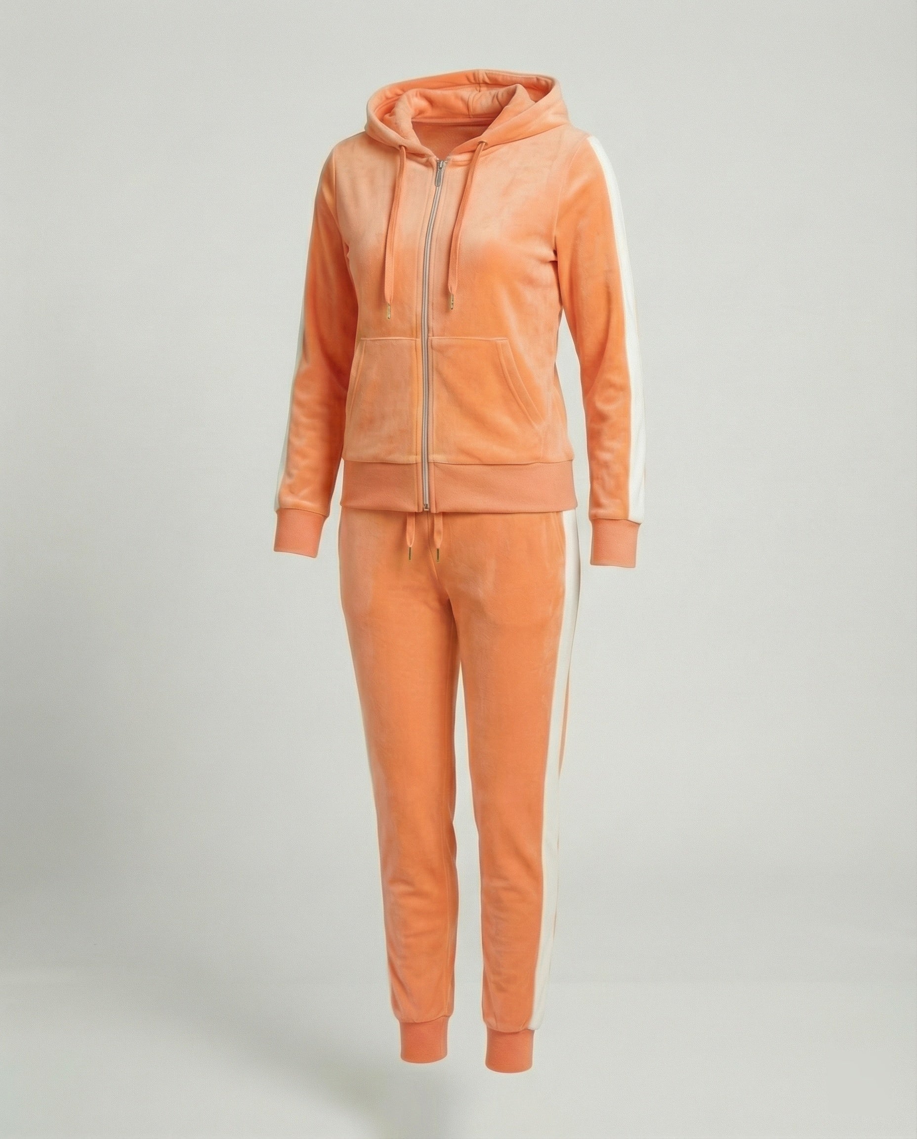 Damen Velours Trainingsanzug mit Kapuze - Image 13