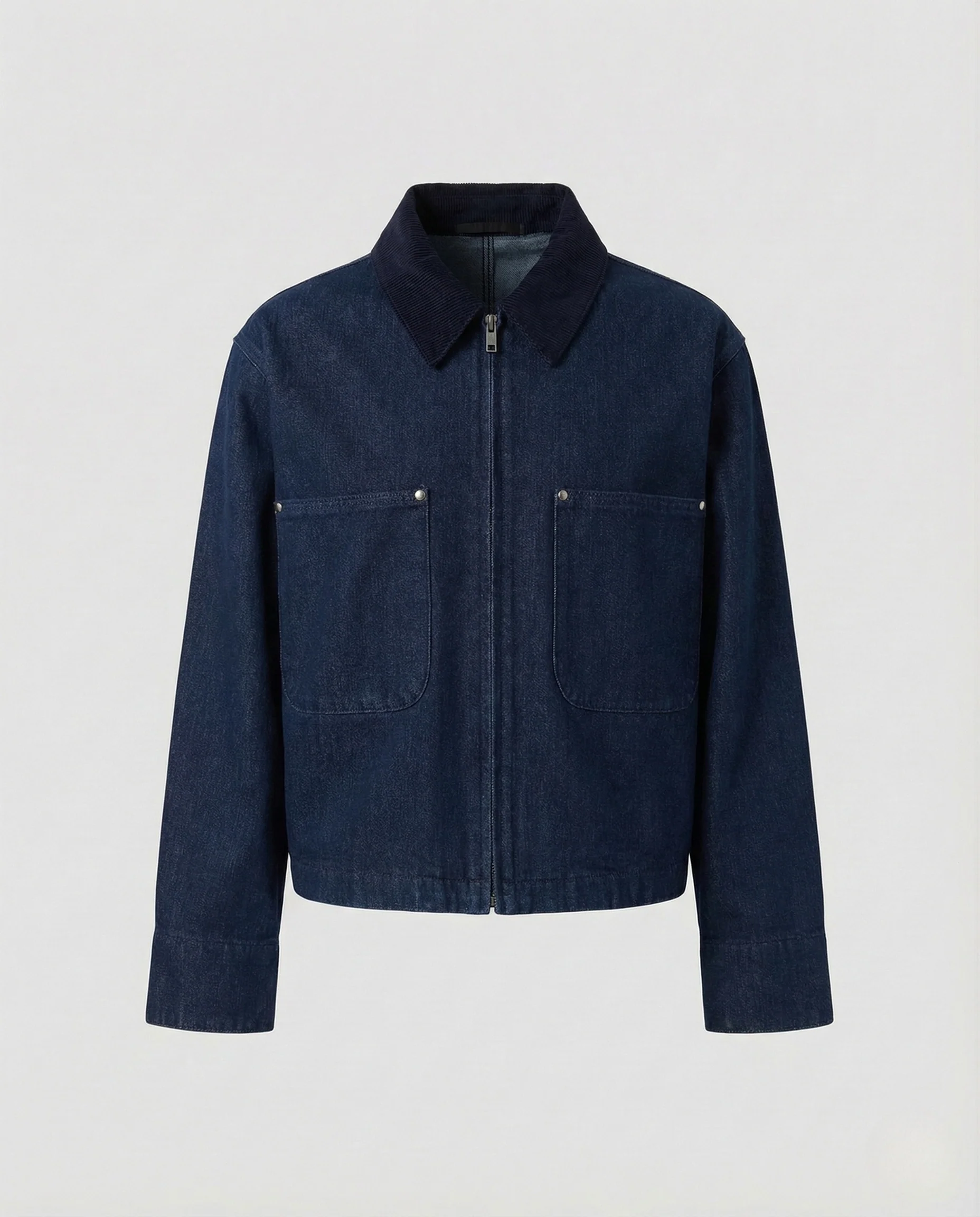 Damen Canvas Workerjacke Cordkragen - Image 6