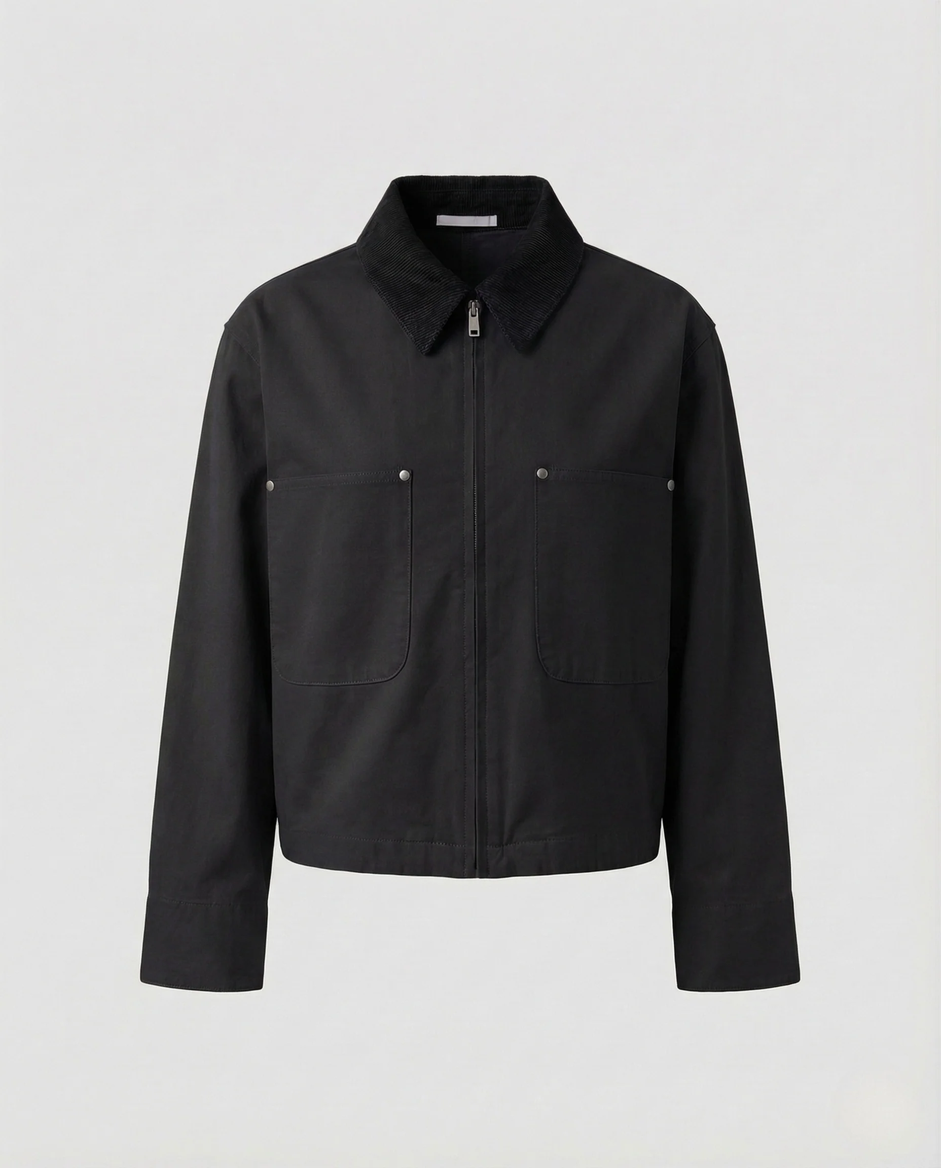 Damen Canvas Workerjacke Cordkragen - Image 8
