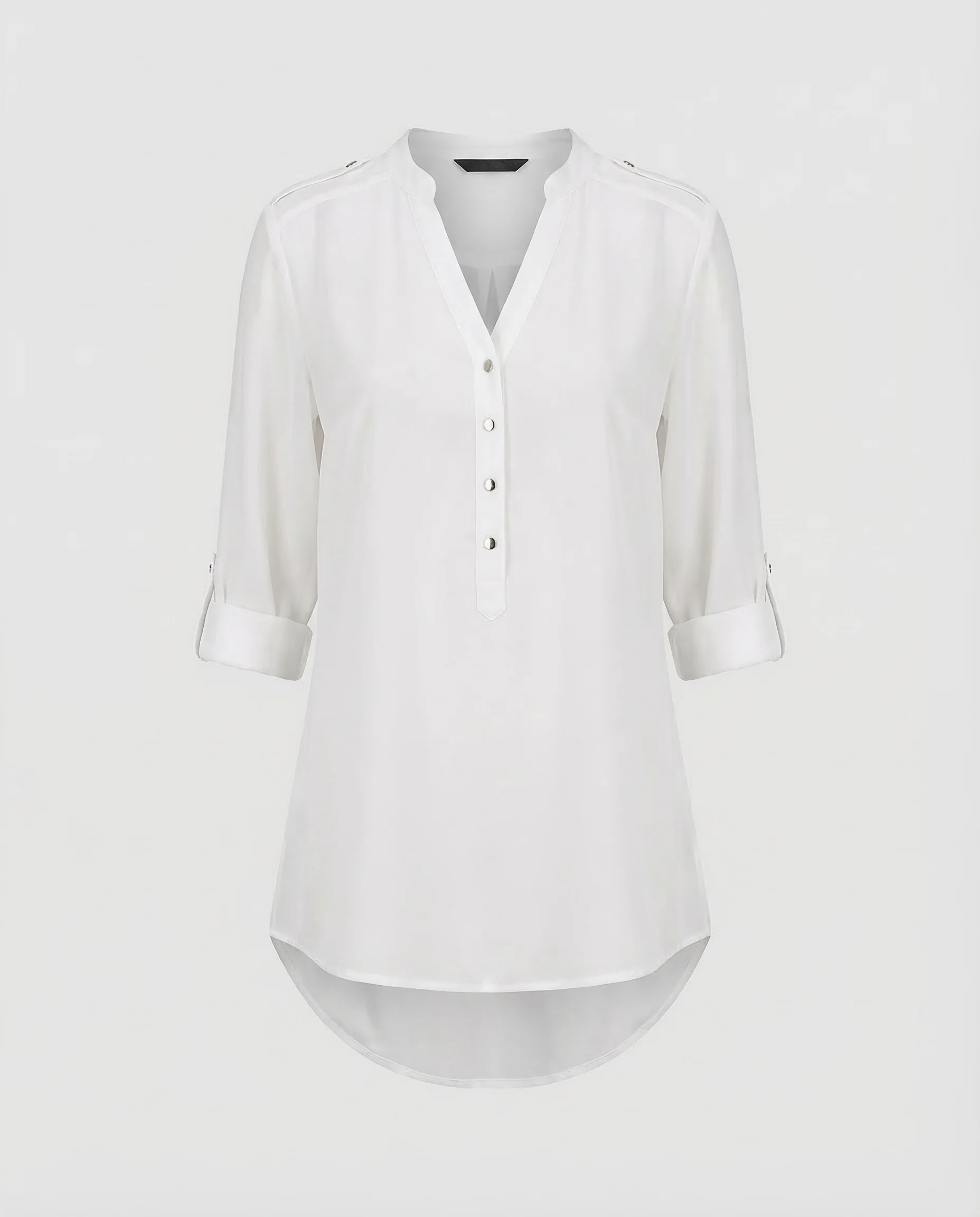 Damen Verlängerte Tunika Schulterpatten - Image 6