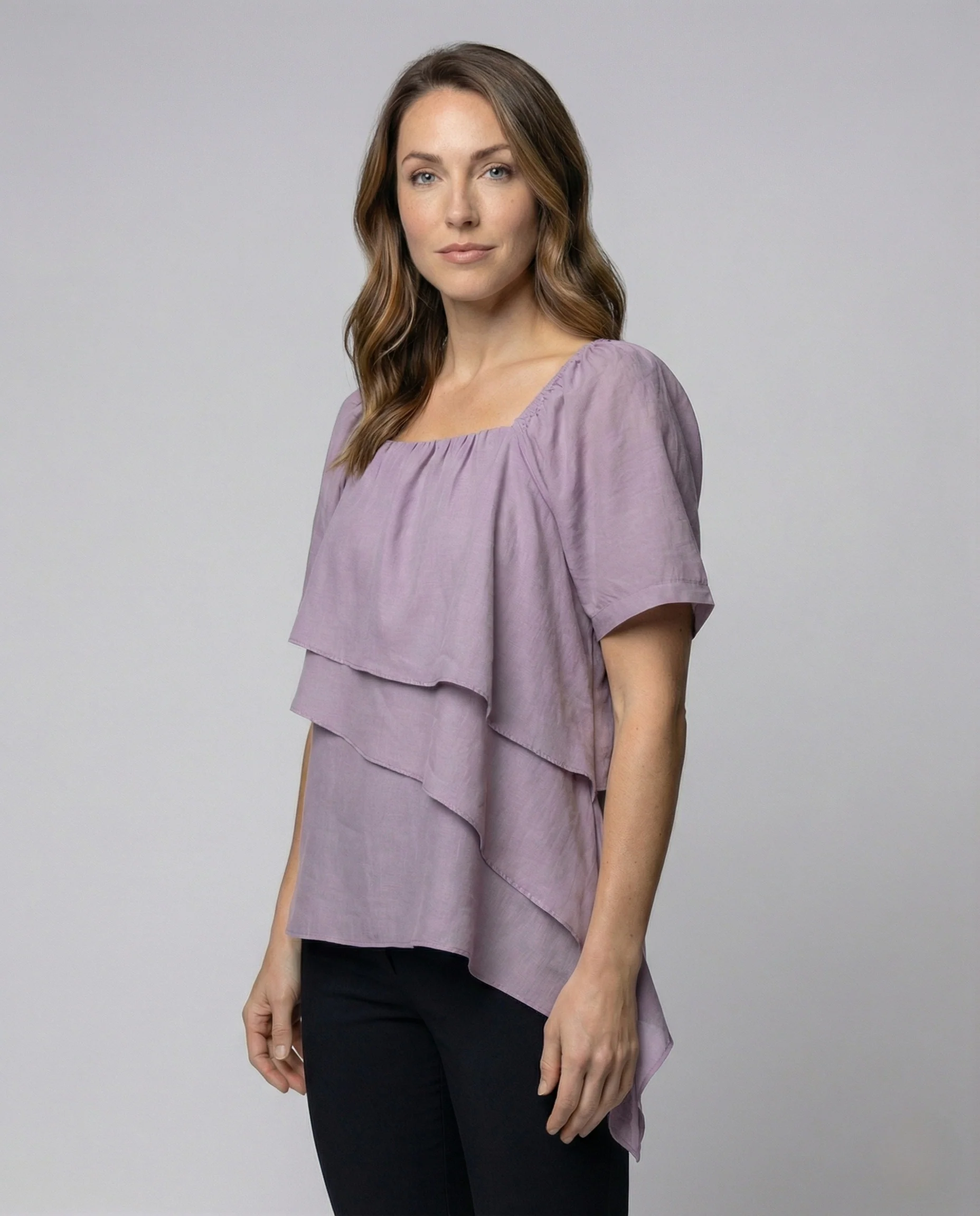 Damen Lagenbluse mit Quadratischem Ausschnitt - Image 2