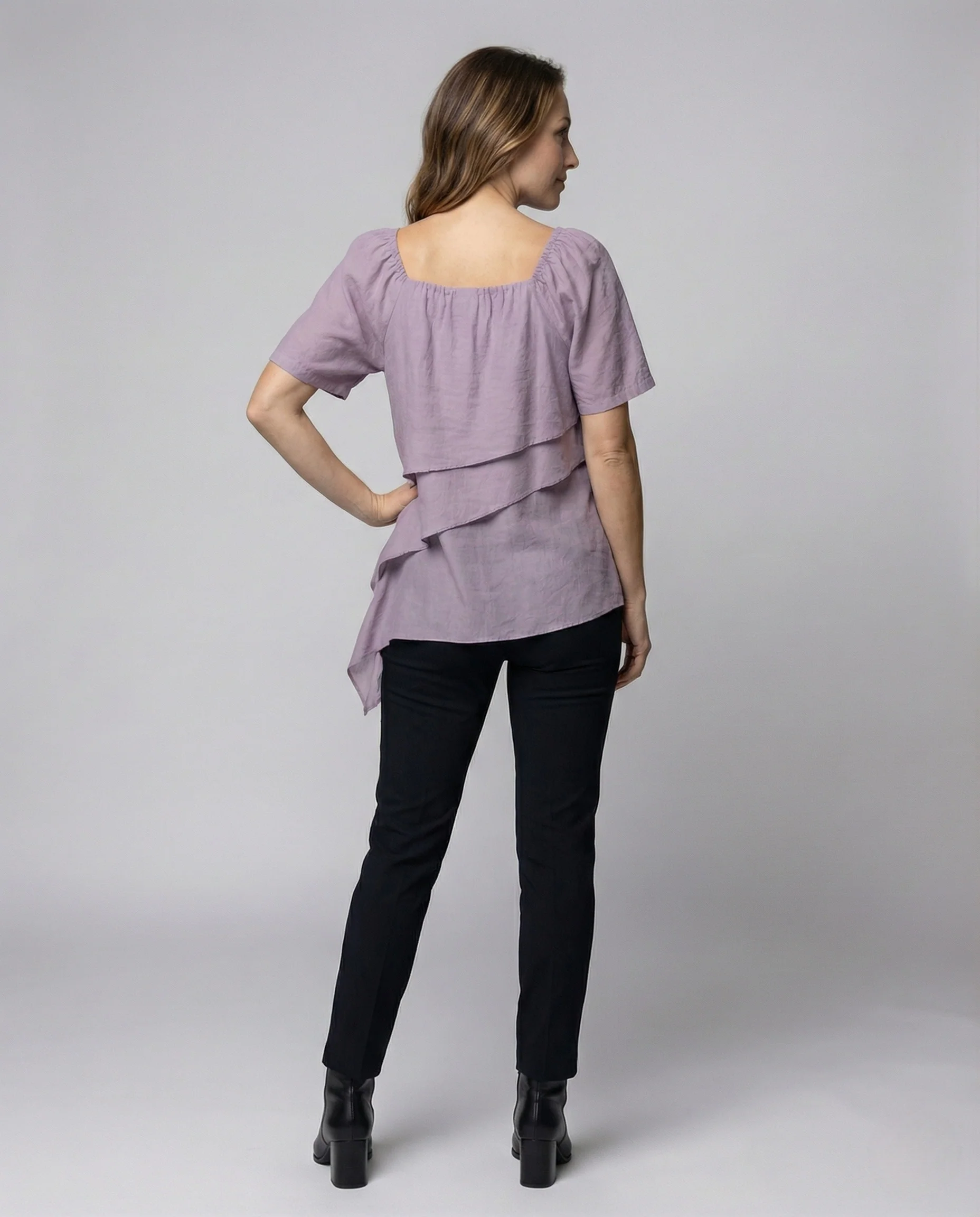 Damen Lagenbluse mit Quadratischem Ausschnitt - Image 4