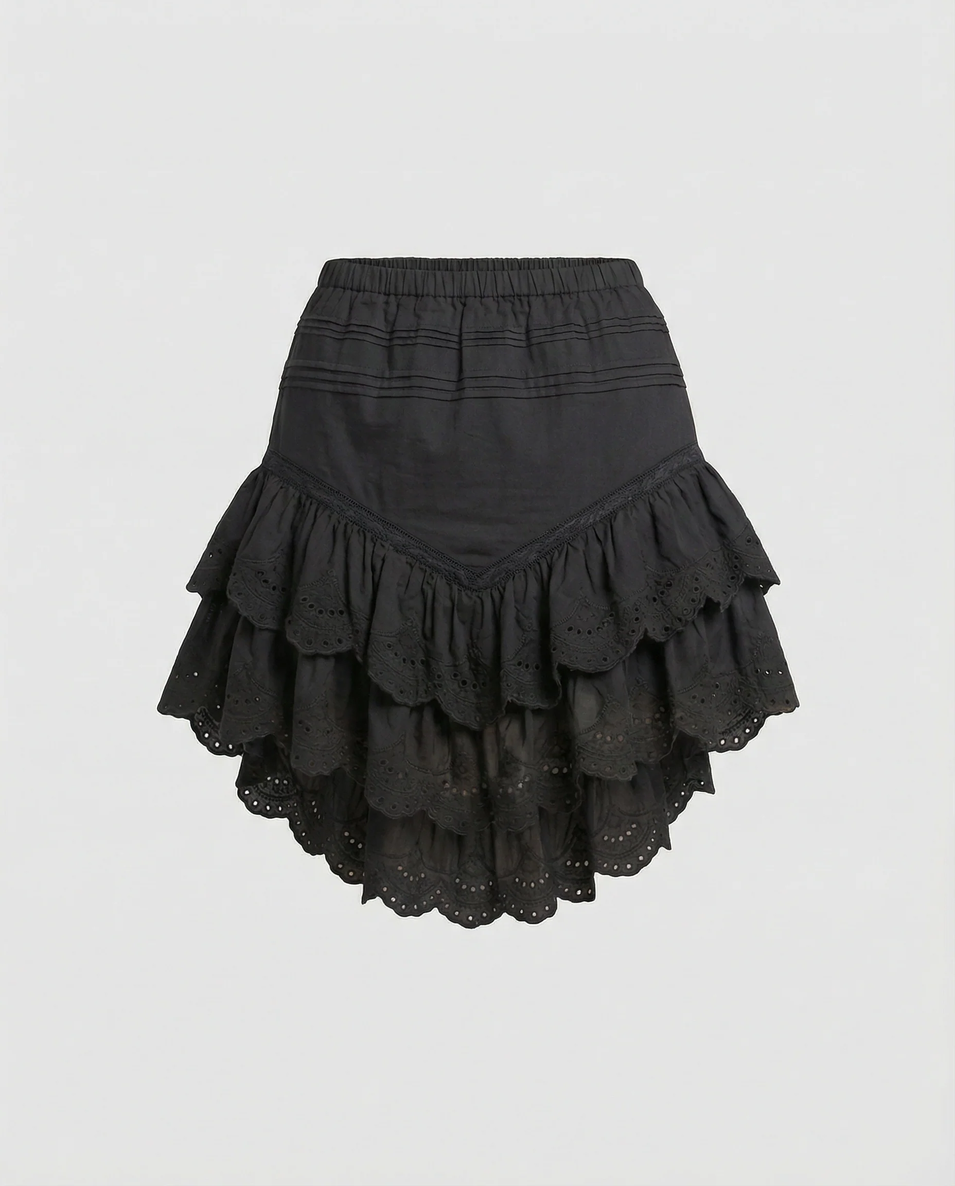 Freizeitkleidung Damen Volant Minirock
