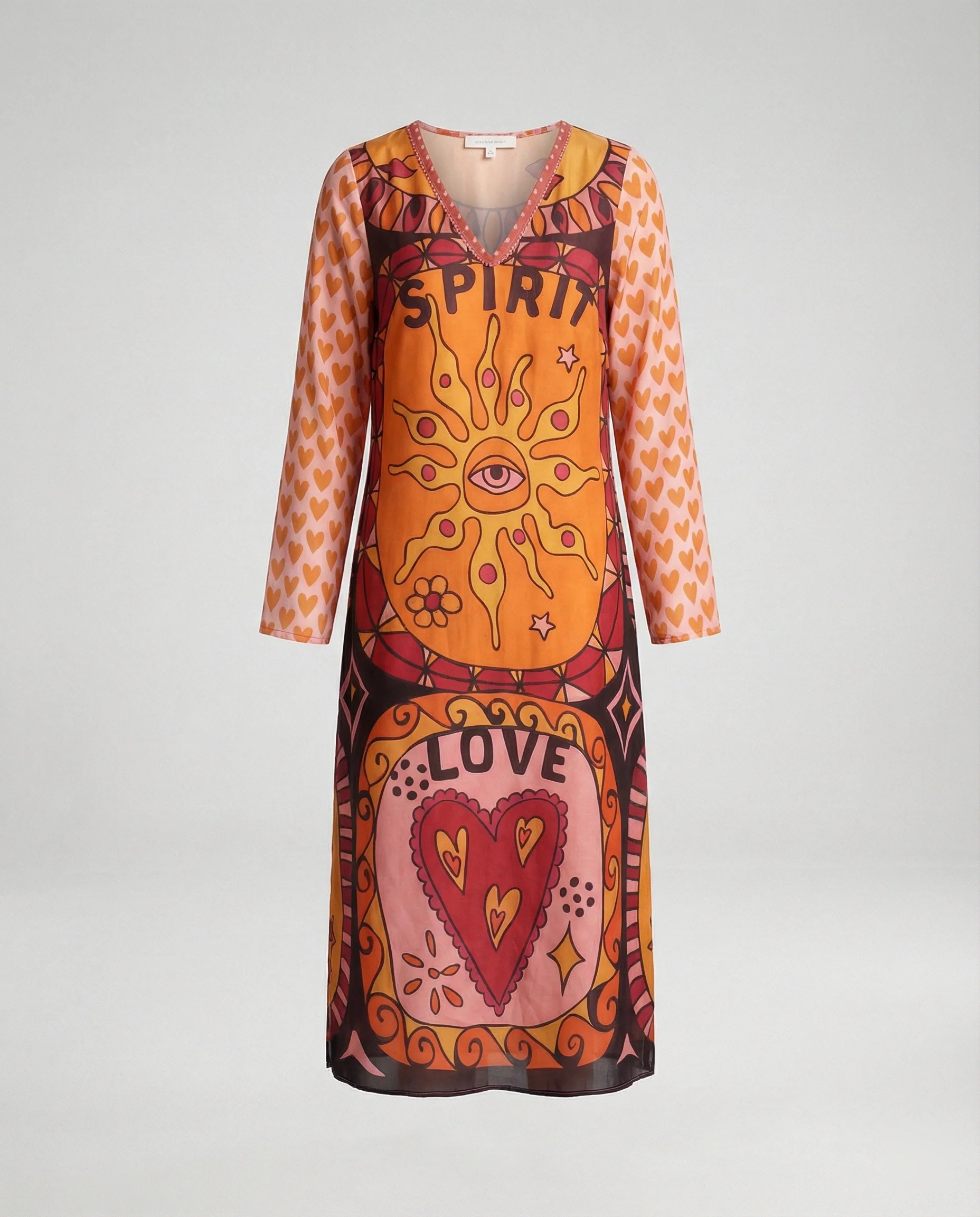 Damen Midikleid Ethno Print - Image 5