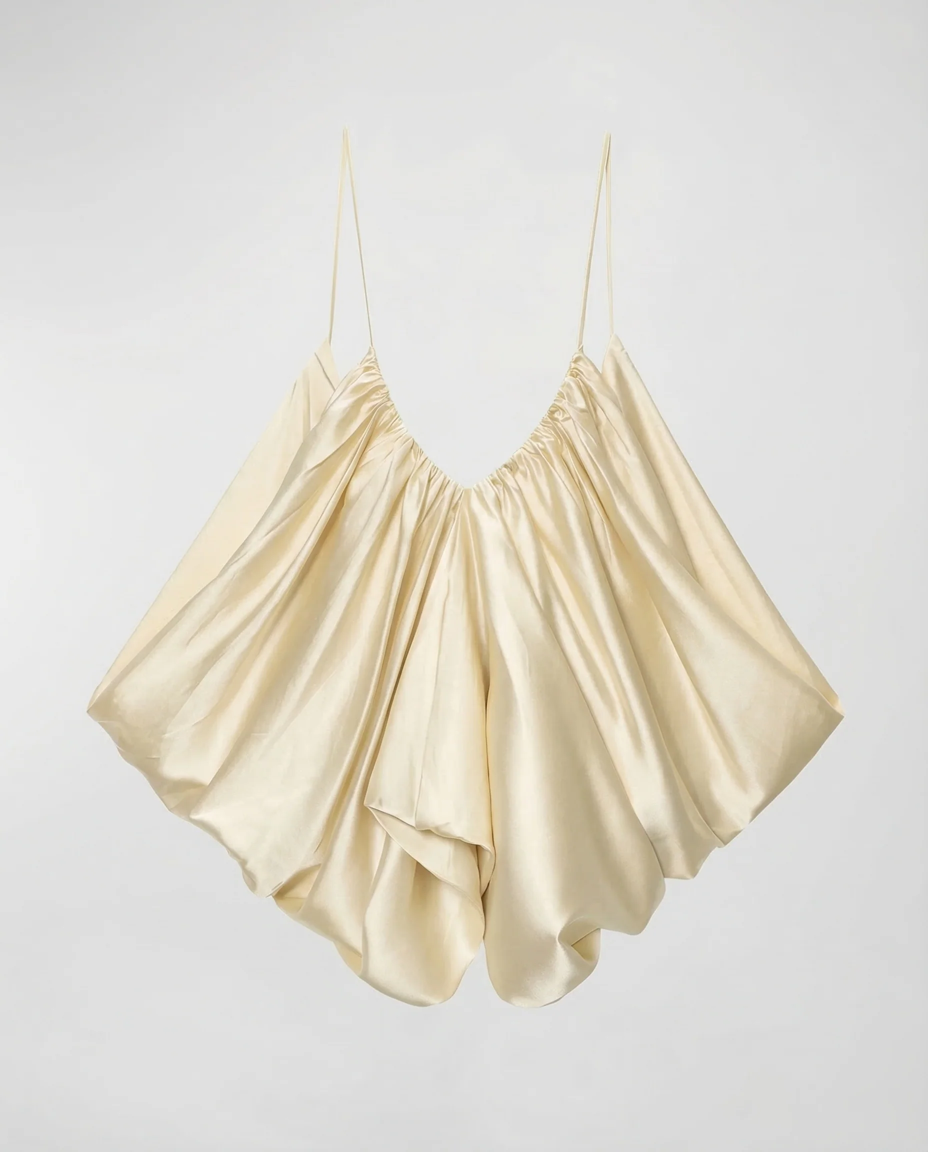 Damen Satin Camisole Raffung - Image 12
