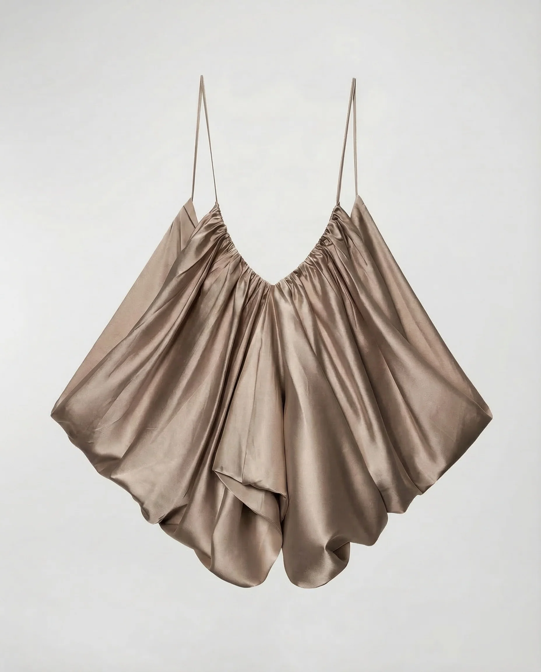 Damen Satin Camisole Raffung - Image 13