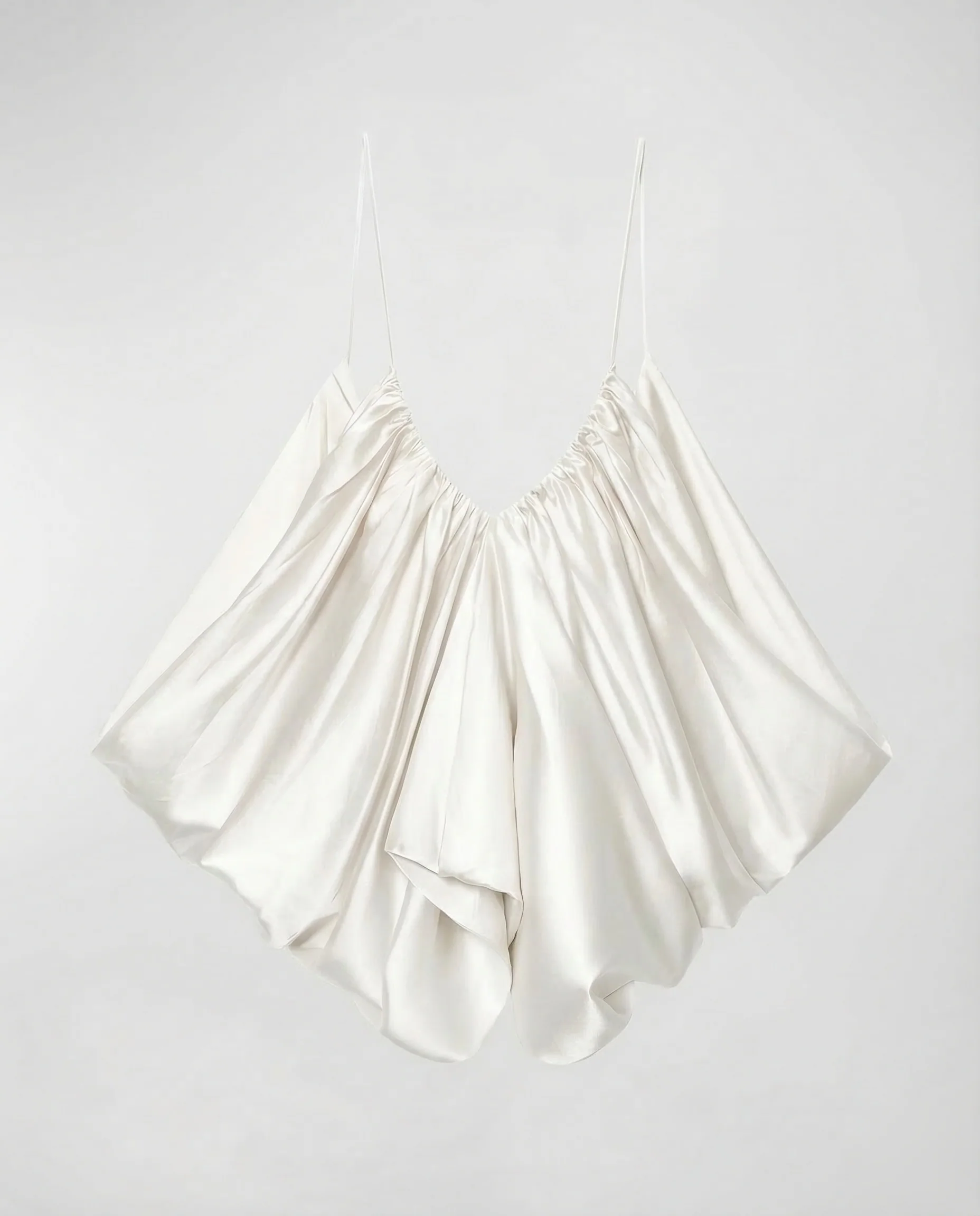 Damen Satin Camisole Raffung - Image 15