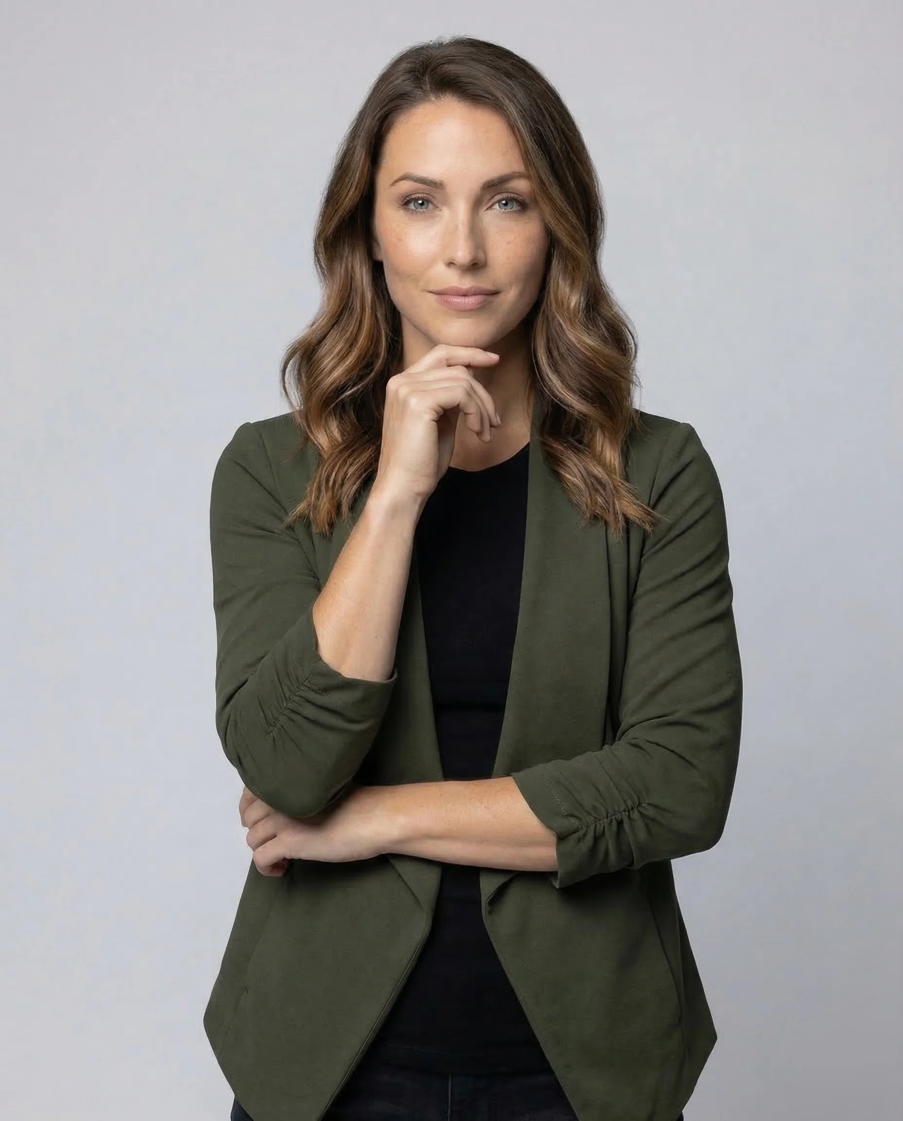 Damen Wasserfall Blazer Jersey - Image 2