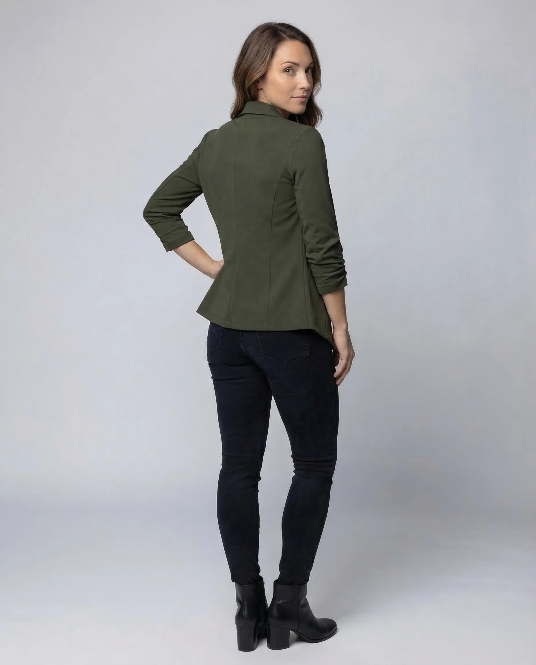 Damen Wasserfall Blazer Jersey - Image 4