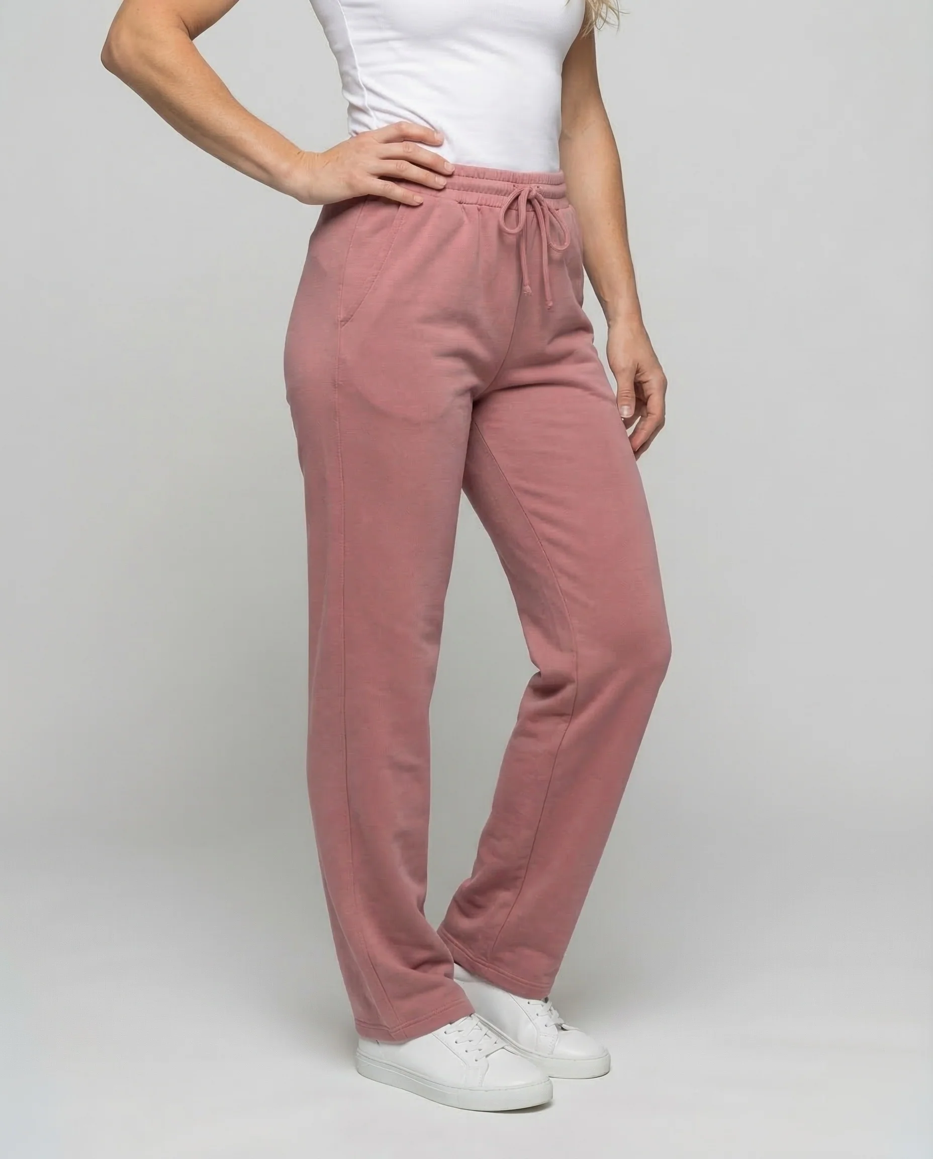 Damen Velours Loungehose Weit - Image 2