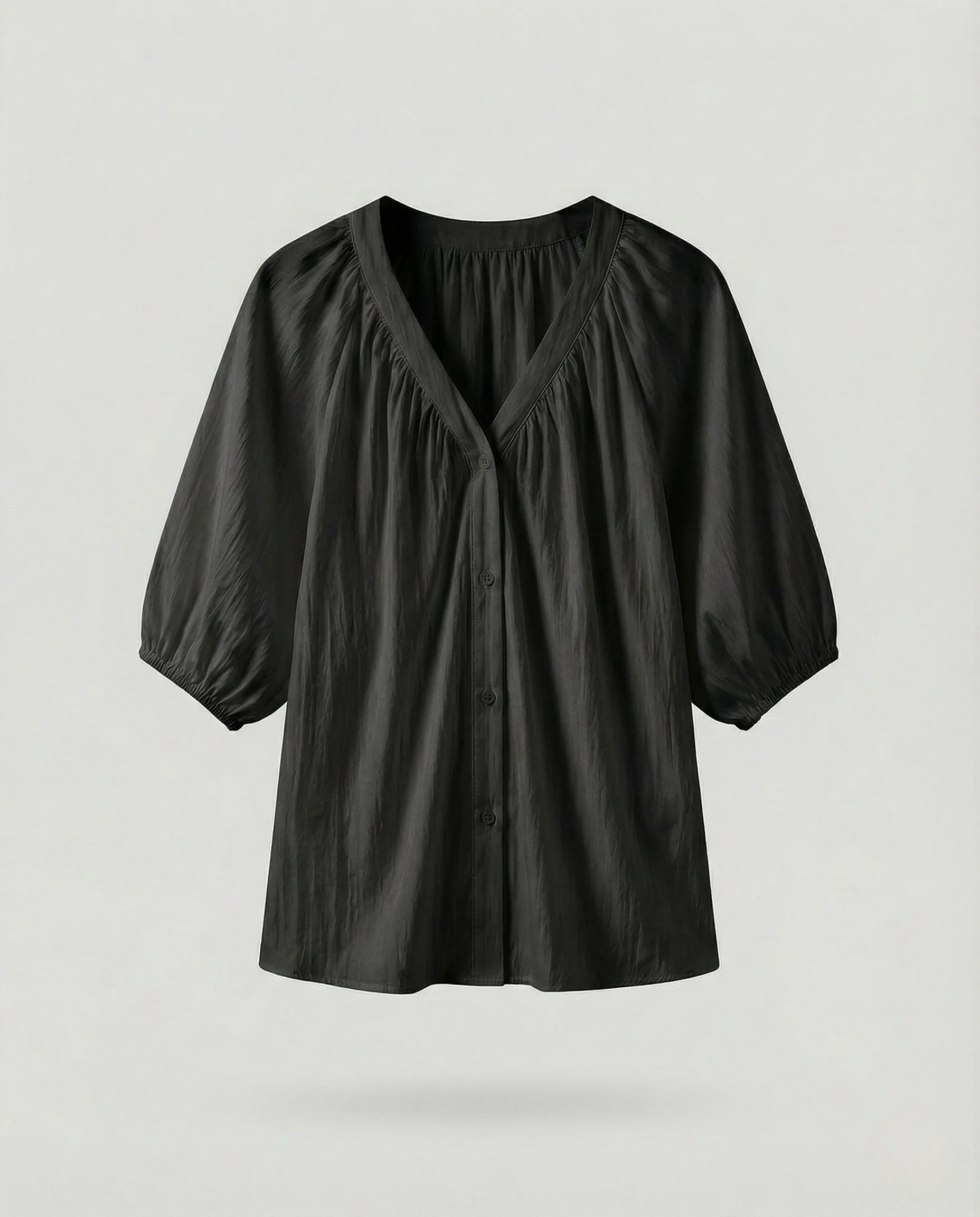 Damen Viskosebluse mit Puffärmeln - Image 5