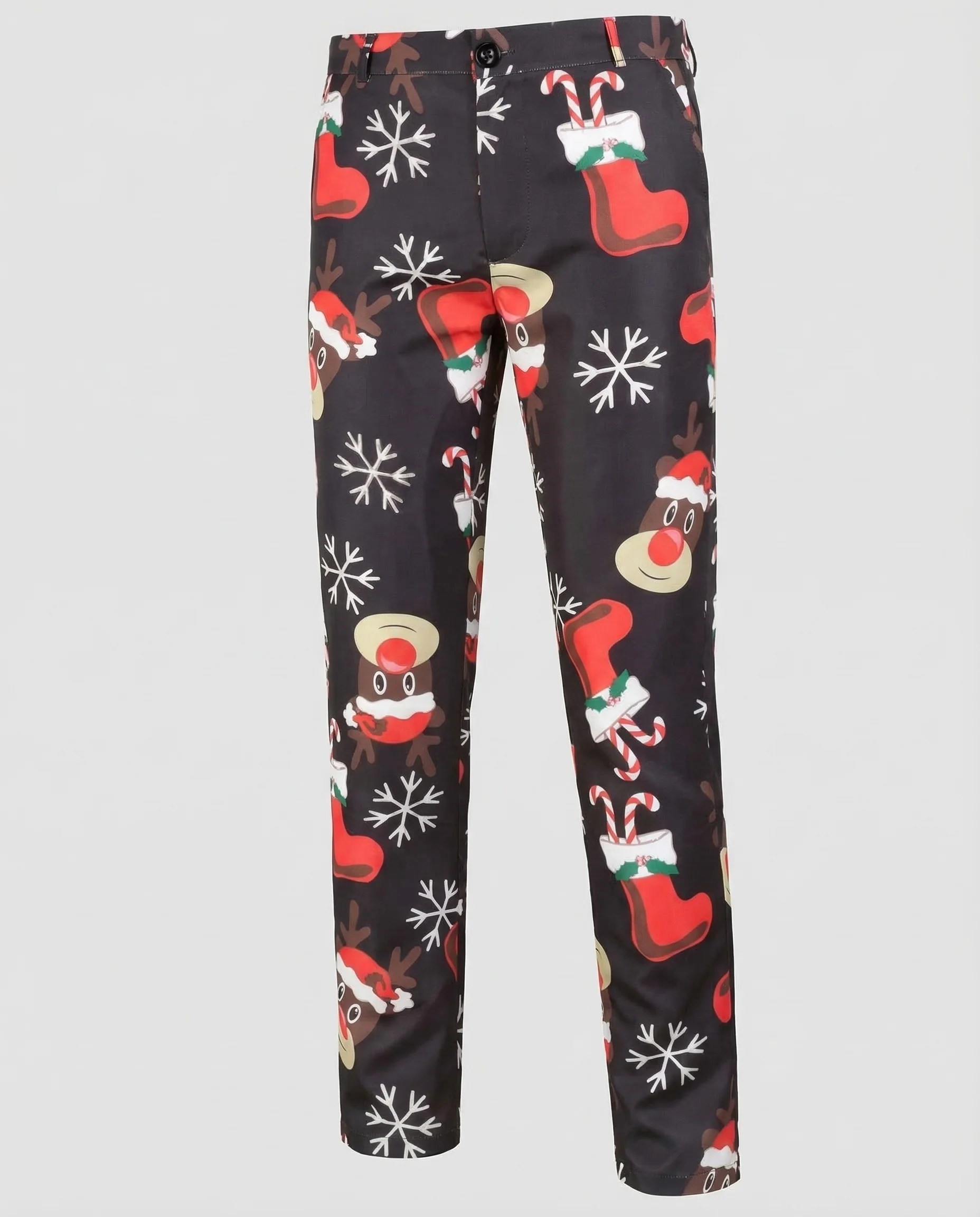Damen Chinohose Print Gerade - Image 5
