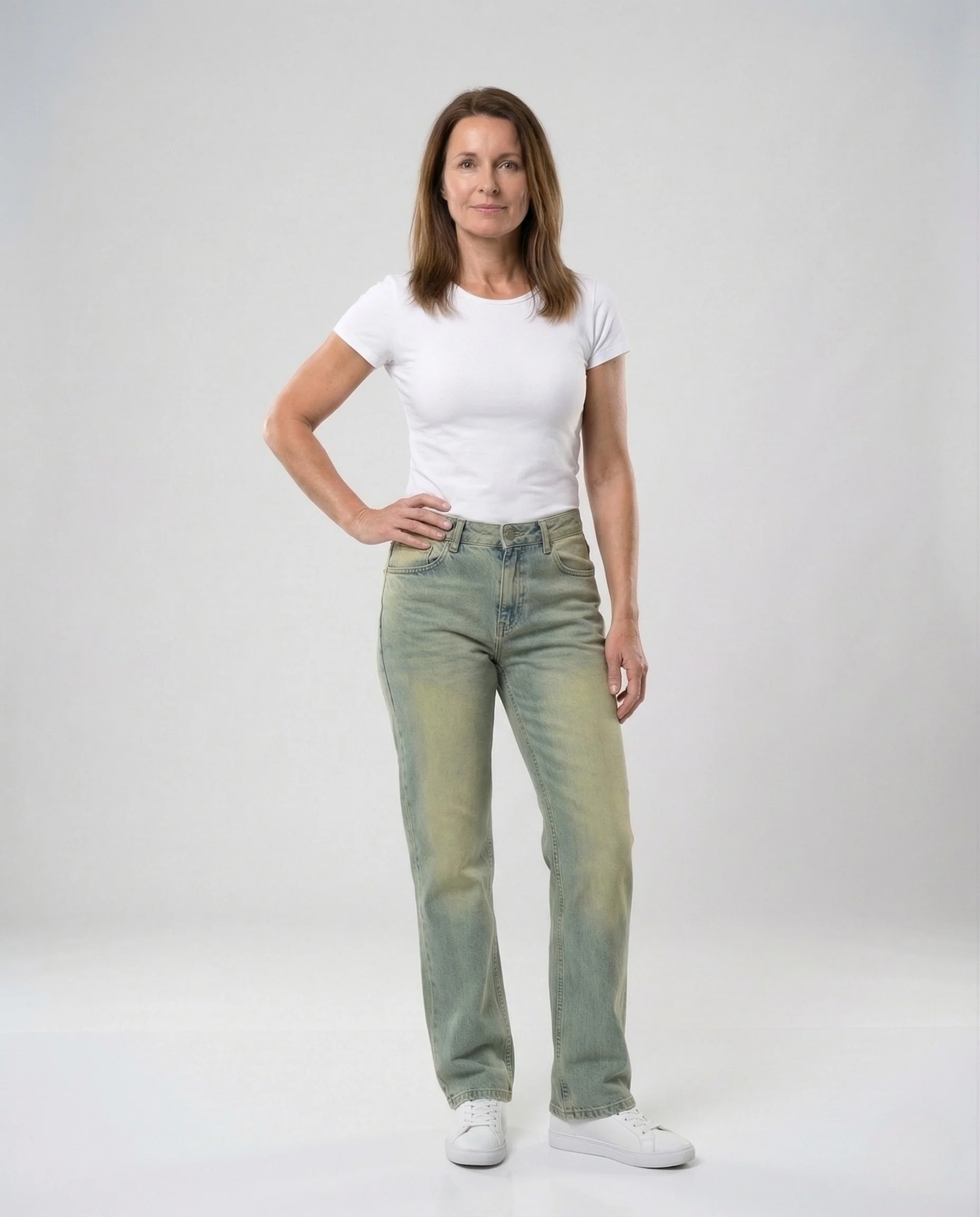 Damen Weit Geschnittene Blousonjacke mit Hemdkragen und Reißverschluss - Image 2